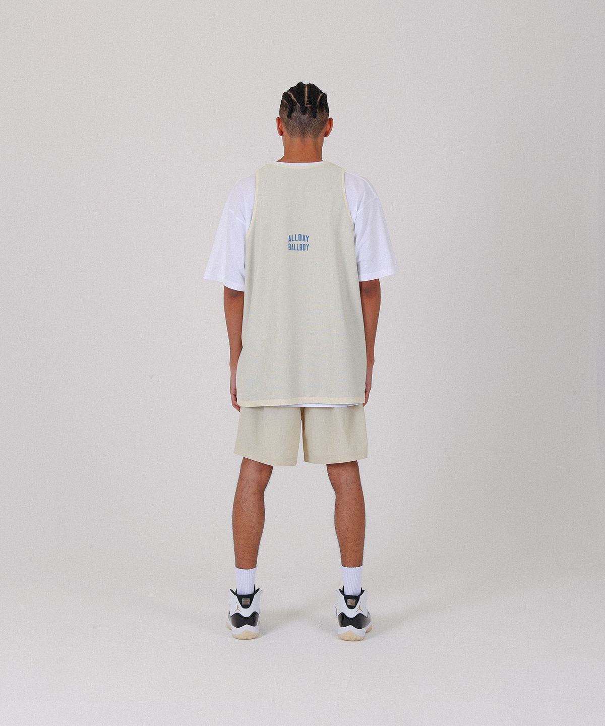 올데이훕스(ALL DAY HOOPS) 볼보이협회 클래식 양면져지 [블루/크림]