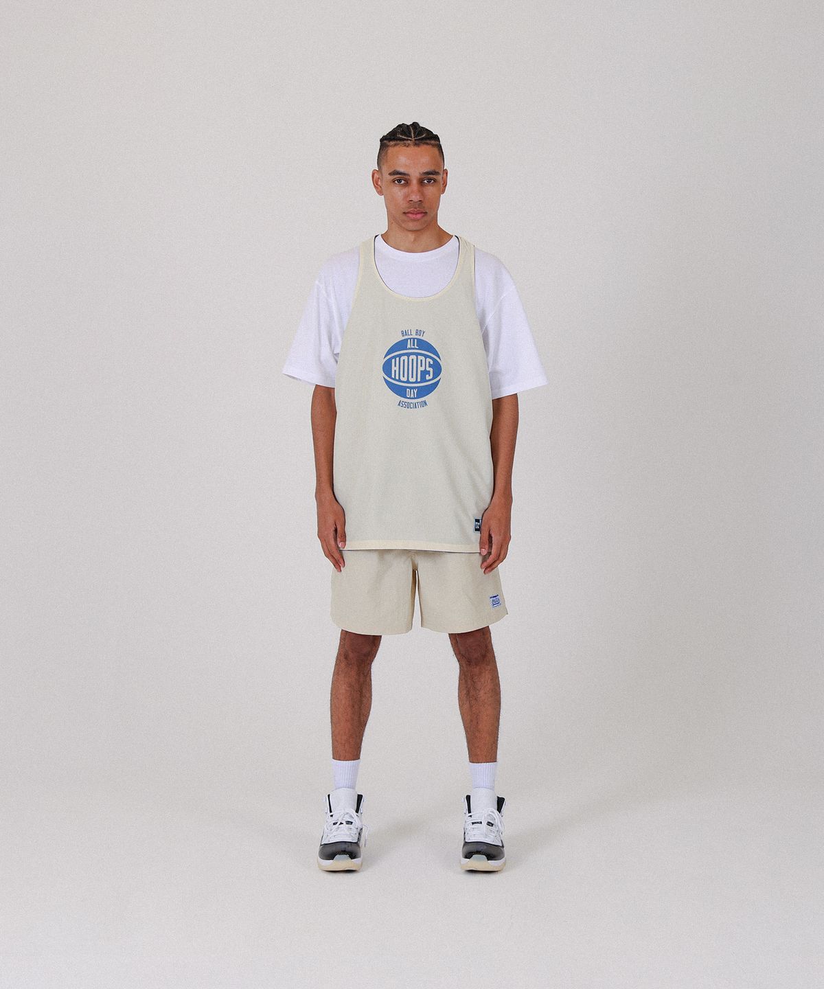 올데이훕스(ALL DAY HOOPS) 볼보이협회 클래식 양면져지 [블루/크림]