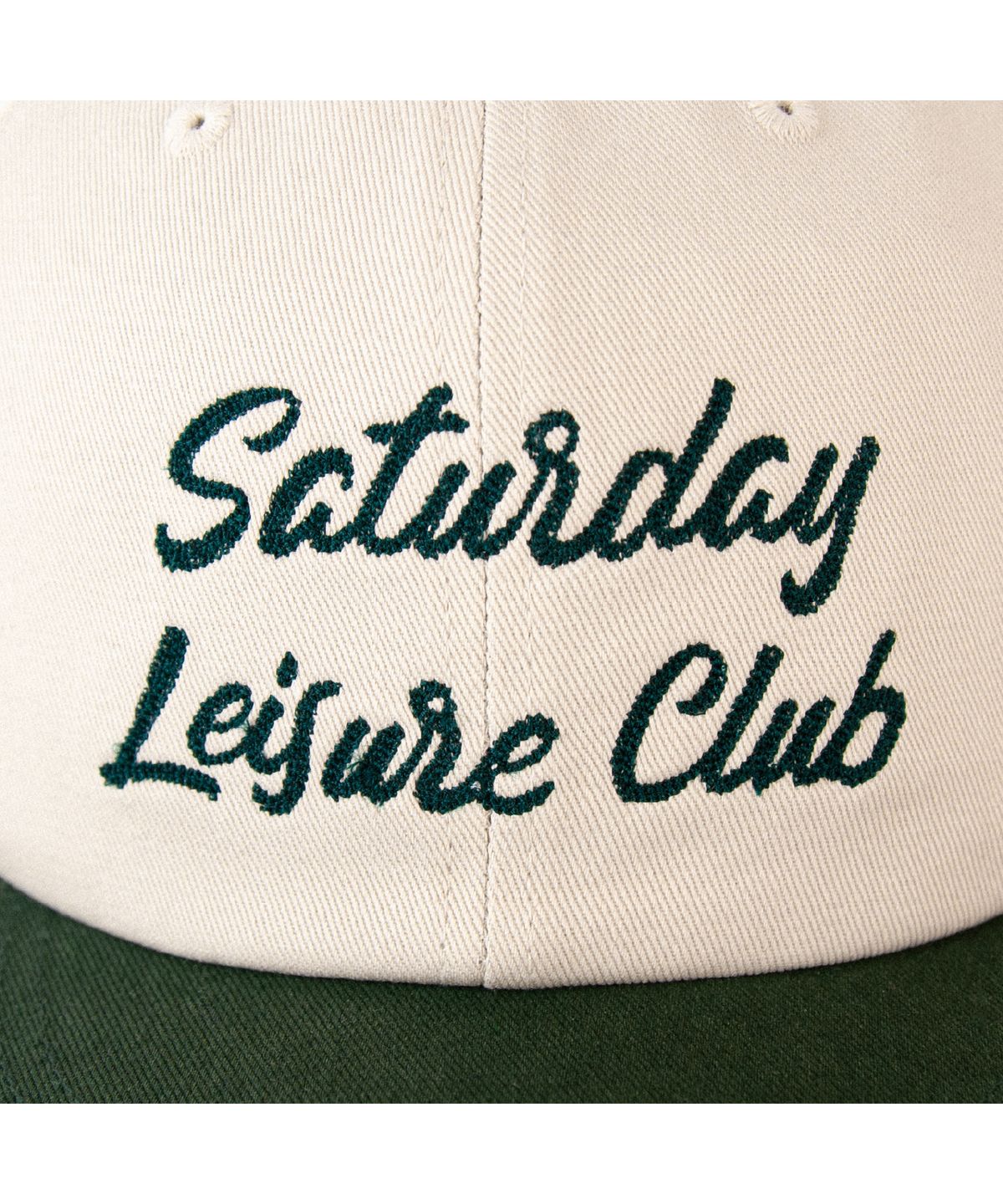 세러데이 레저 클럽(SATURDAY LEISURE CLUB) Leisure Ball Cap - British Racing Green & Ivory