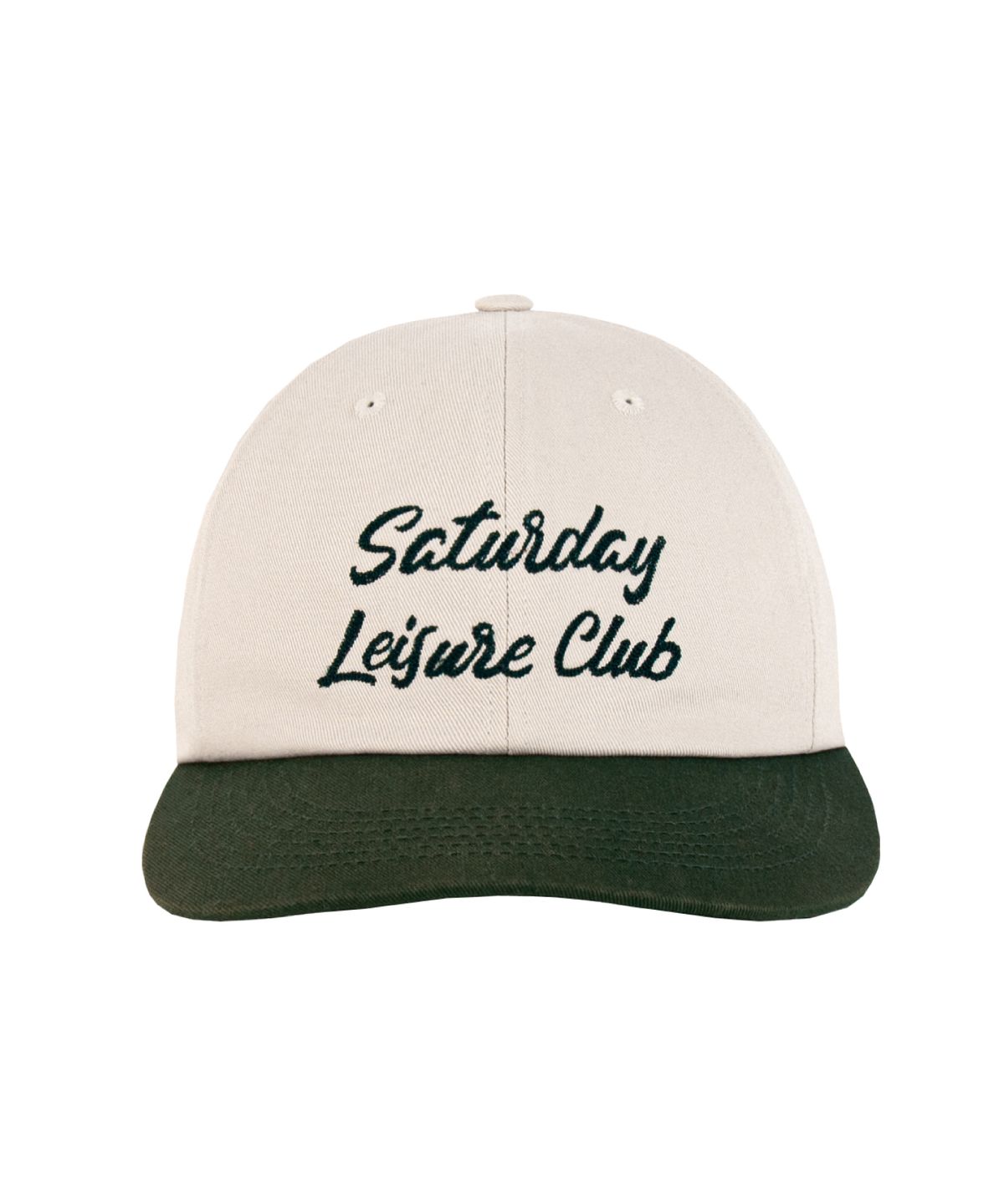 세러데이 레저 클럽(SATURDAY LEISURE CLUB) Leisure Ball Cap - British Racing Green & Ivory