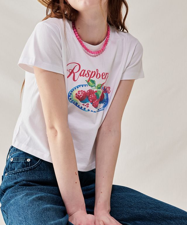 RONRON★韓国★人気★RASPBERRY JAM RAGLAN CROP T SHIRT NAVY MUSINSA | RONRON RASPBERRY JAM CROP T SHIRT WHITE