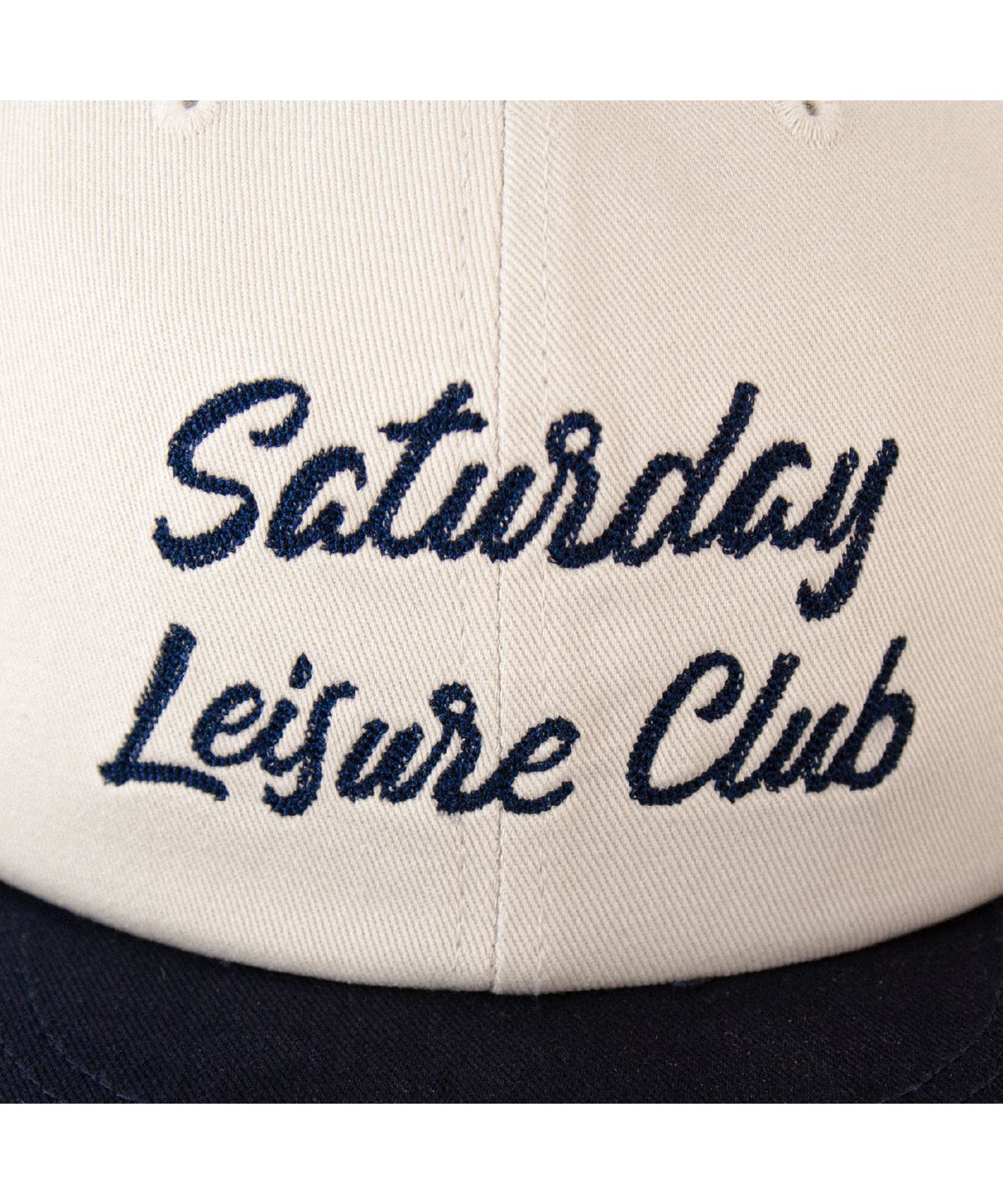 세러데이 레저 클럽(SATURDAY LEISURE CLUB) Leisure Ball Cap - Navy & Ivory