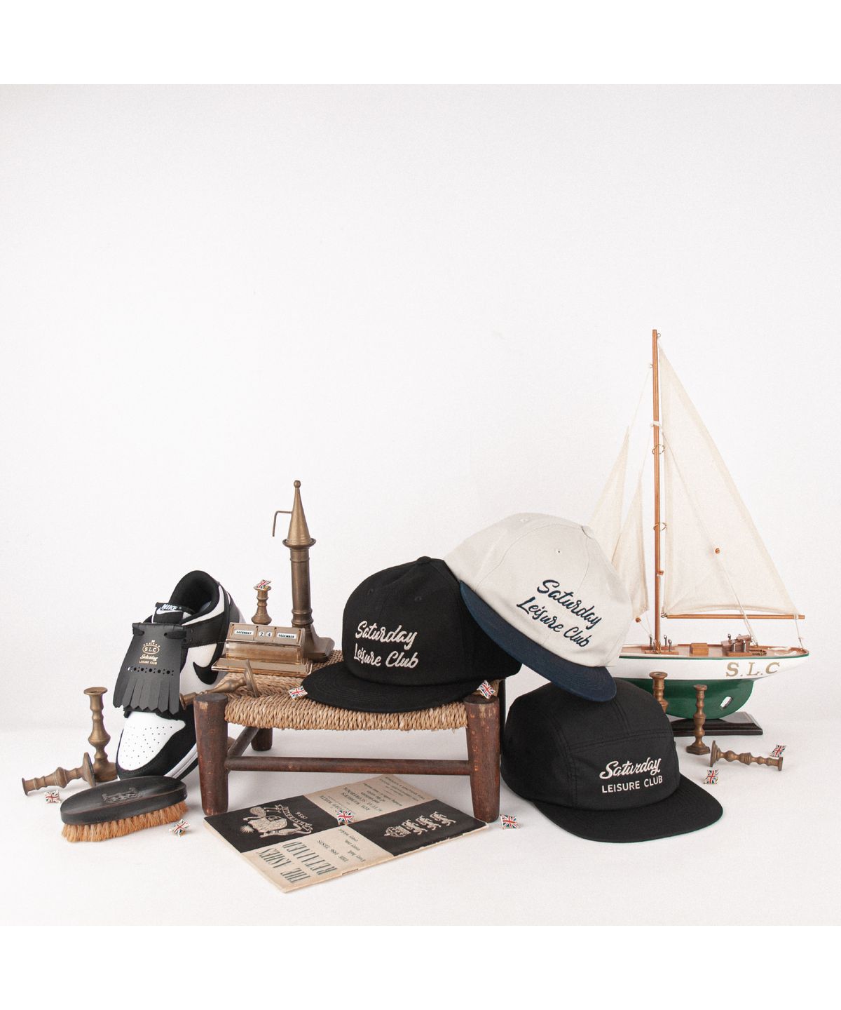 세러데이 레저 클럽(SATURDAY LEISURE CLUB) Leisure Ball Cap - Black