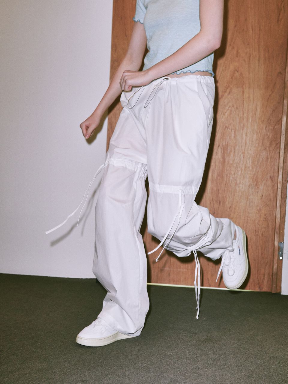 ★関税込★RONRON★23SS RIBBON STRING PARACHUTE PANTS★ ☆関税込☆RONRON☆23SS RIBBON STRING PARACHUTE PANTS