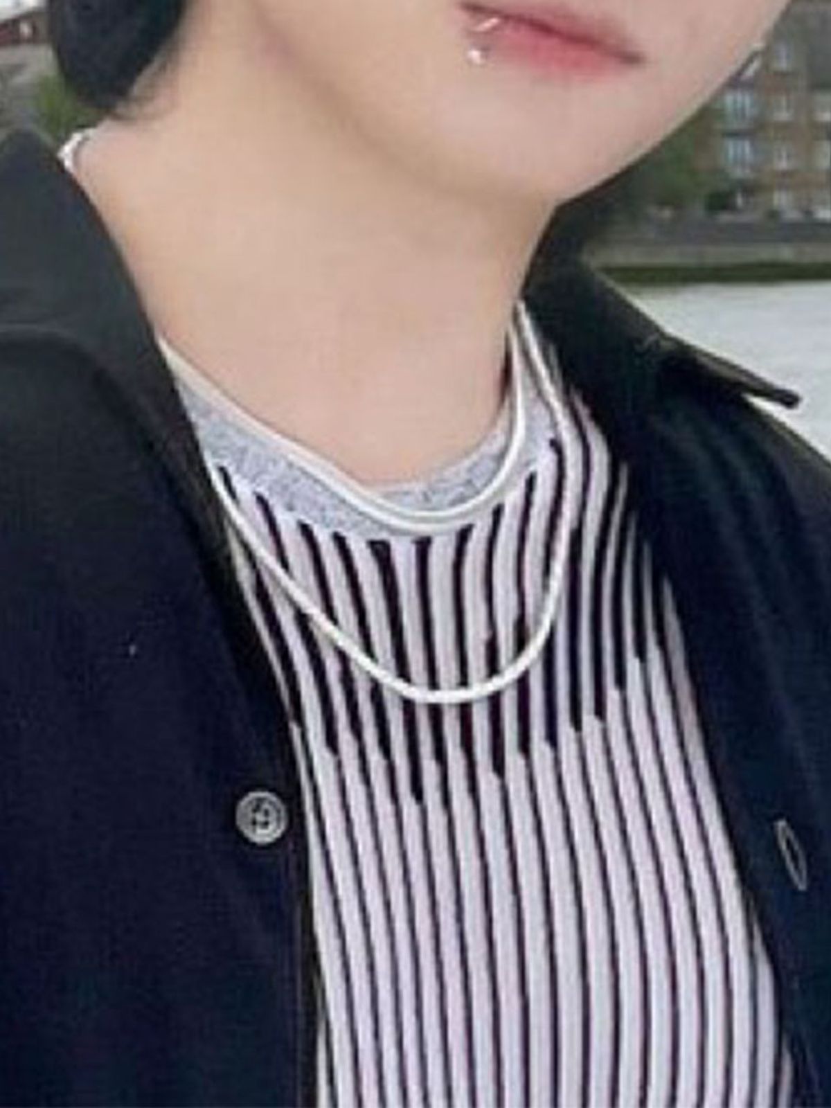 하랑(HARANG) HR 345N_Herringbone Snake Chain Necklace (Thick)