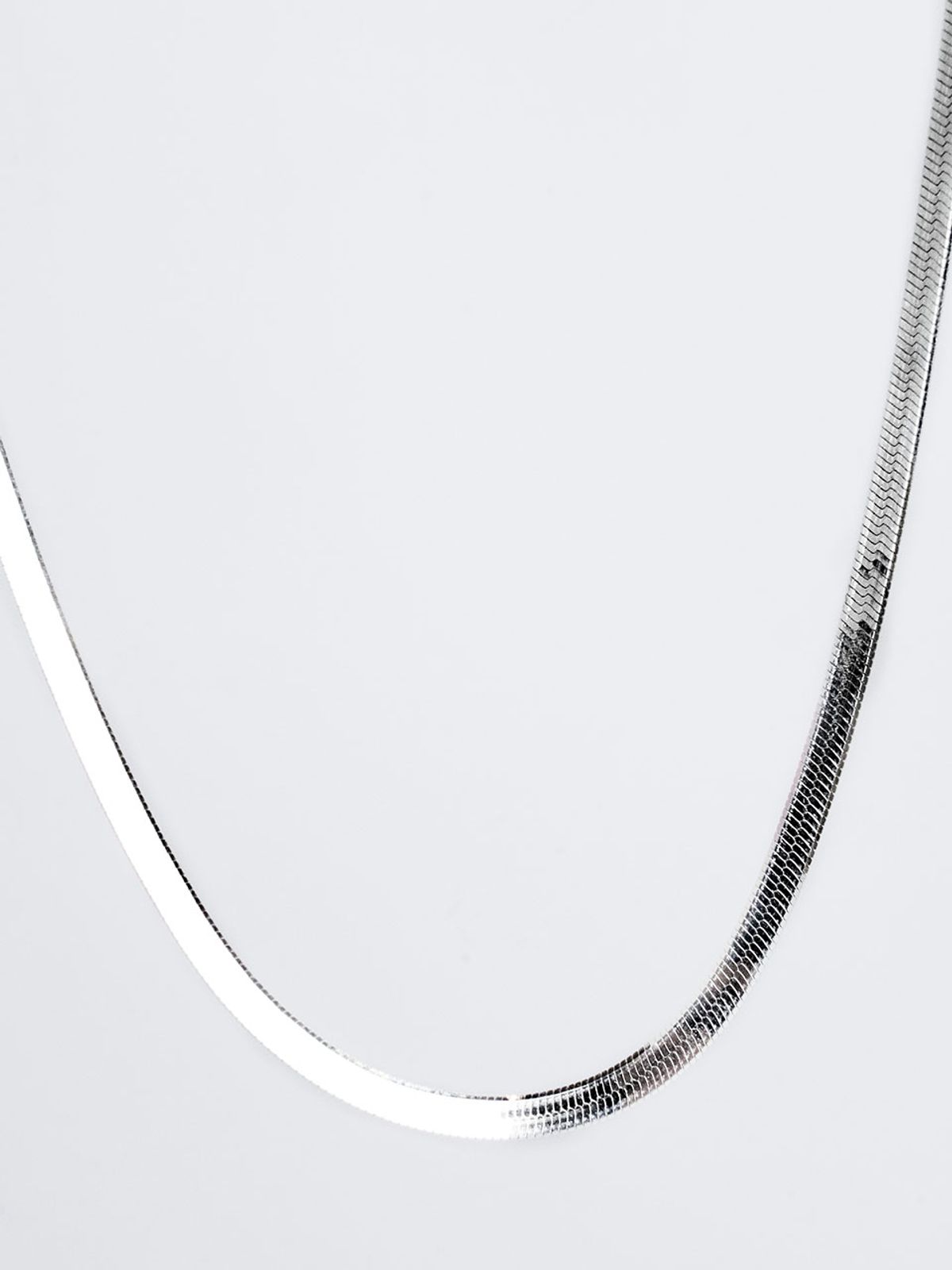 하랑(HARANG) HR 345N_Herringbone Snake Chain Necklace (Thick)
