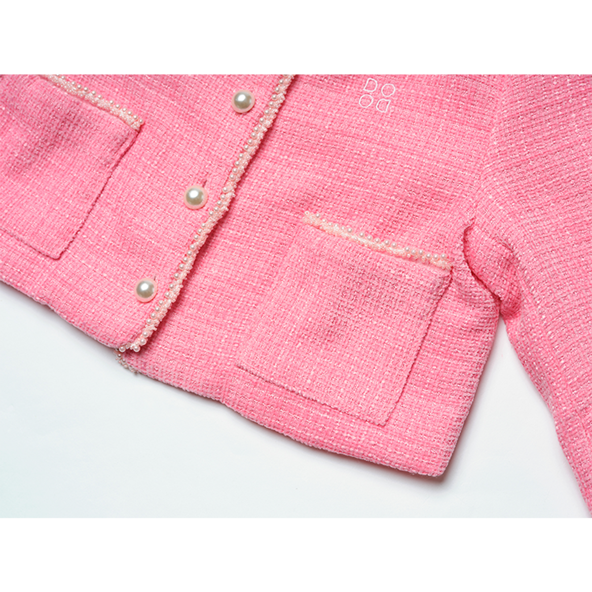 라메종드도도(LA MAISON DE DODO) Original Dodo Tweed Jacket (Sherbert Pink)_여아용 트위드자켓