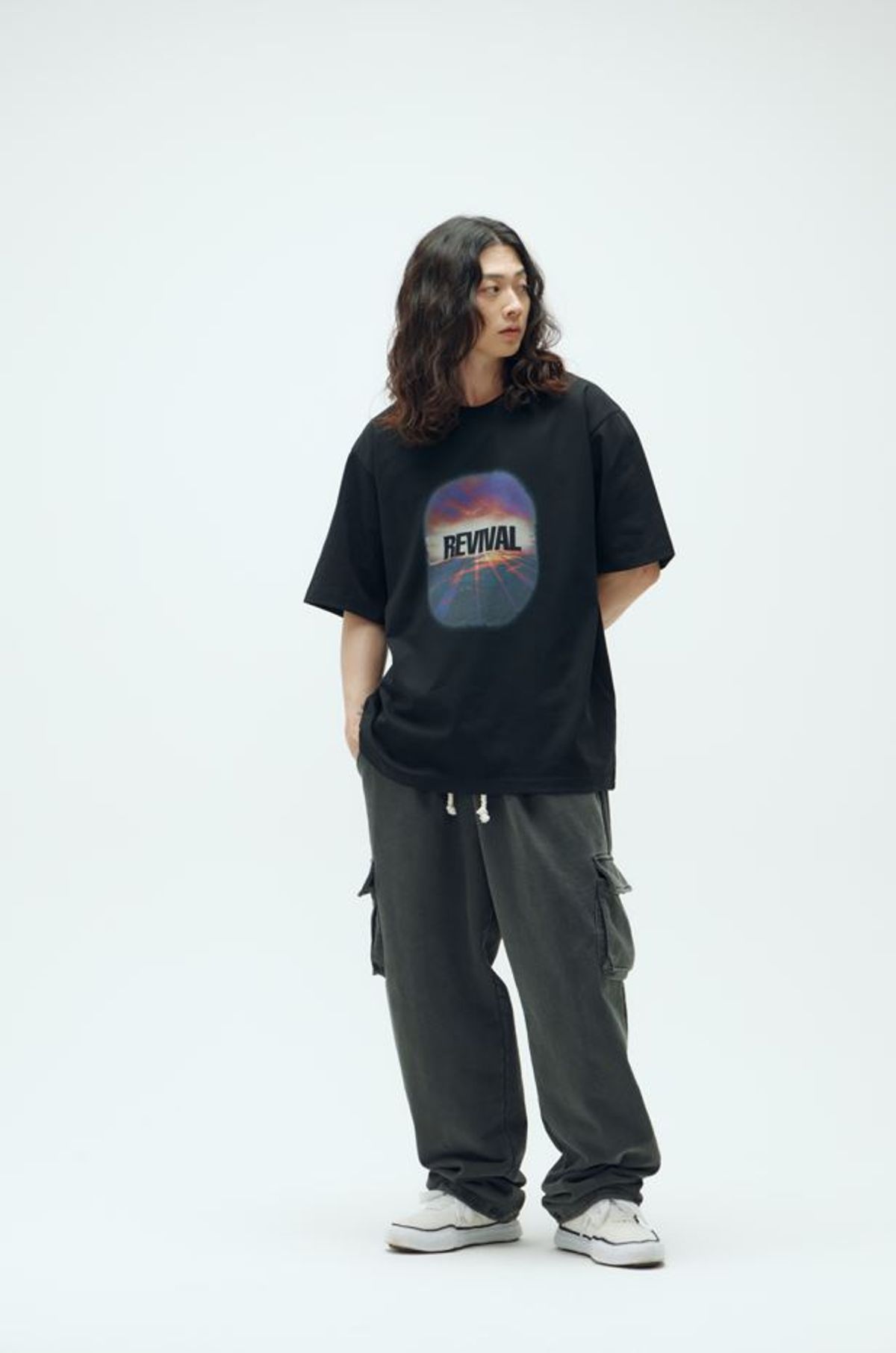 필이너프(FEELENUFF) [PRIMATE X FEELENUFF] ROPE CARGO SWEATPANTS PIGMENT BLACK