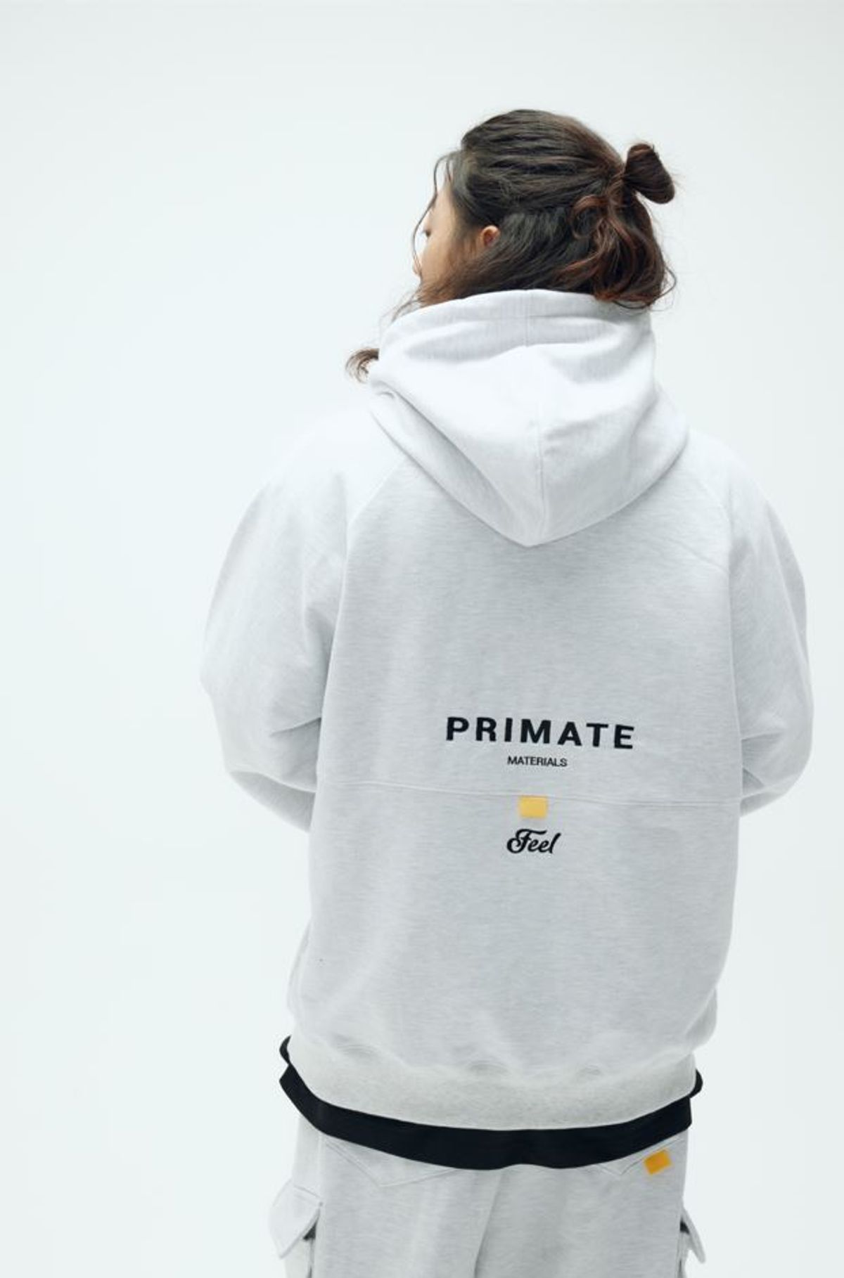 필이너프(FEELENUFF) [PRIMATE X FEELENUFF] REVIVAL ROPE HOODIE ASHGRAY