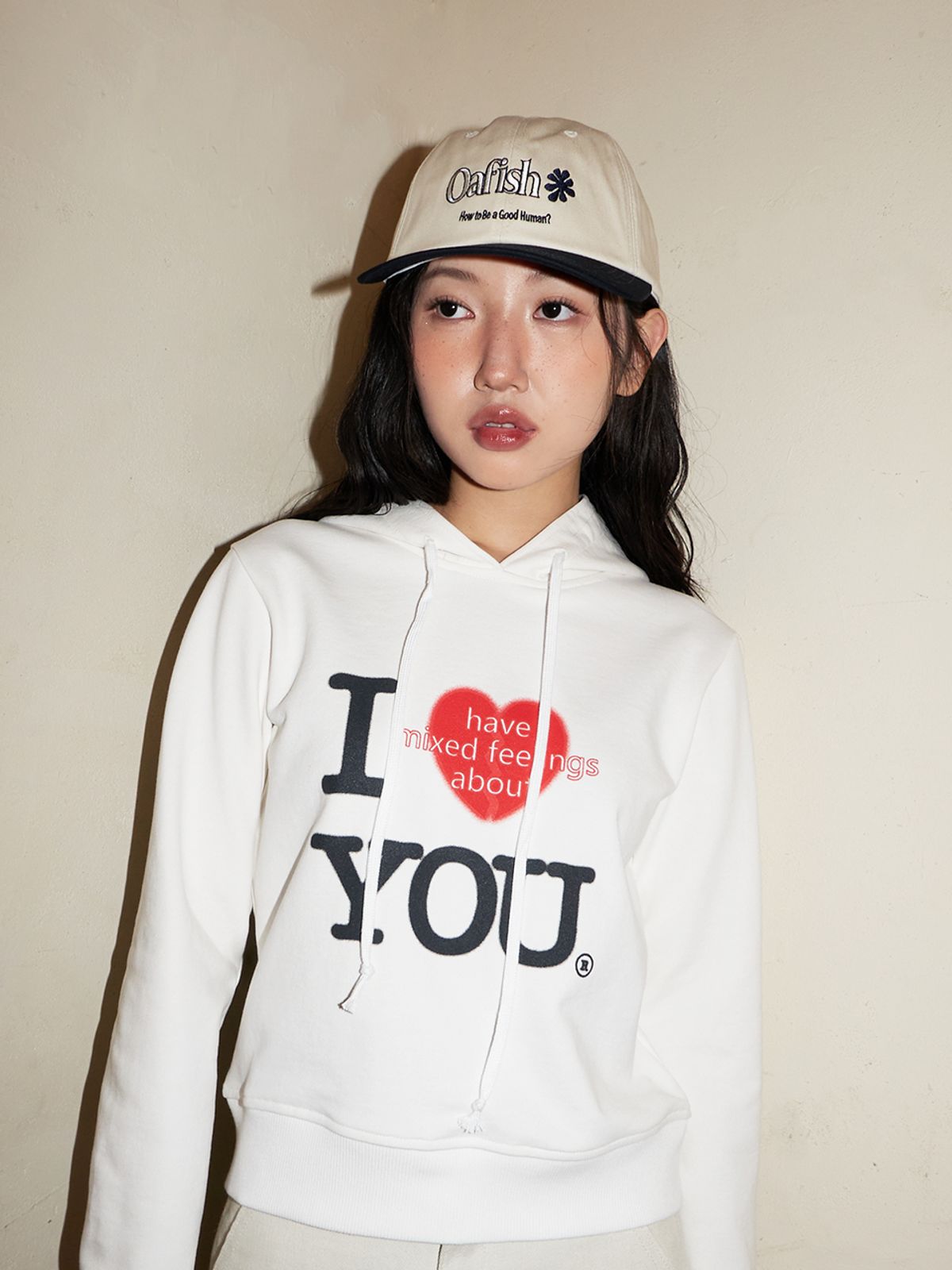 오피쉬(OAFISH) I HAVE HOODIE, WHITE