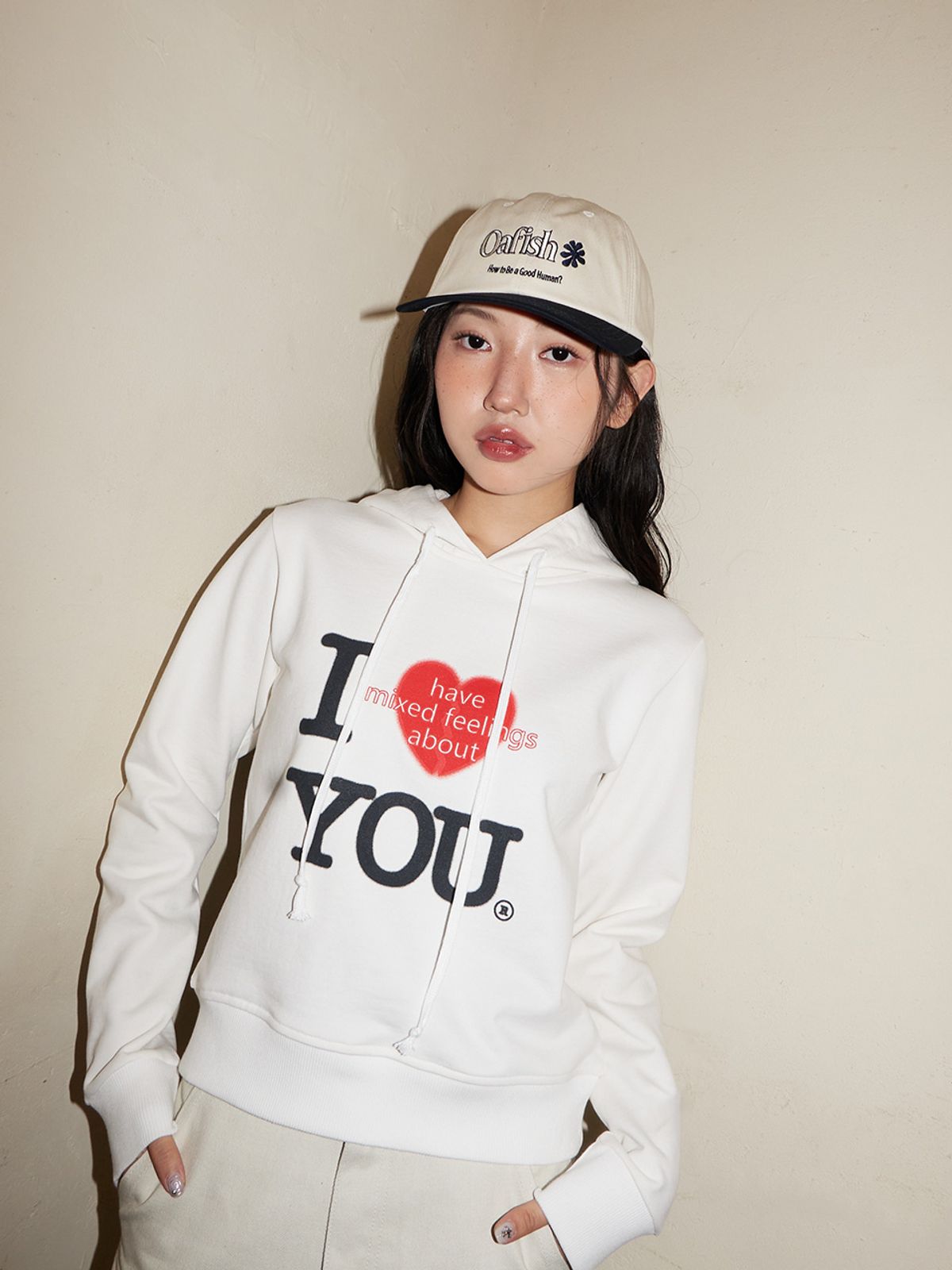 오피쉬(OAFISH) I HAVE HOODIE, WHITE