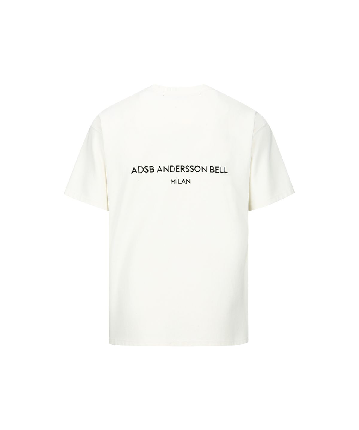 앤더슨벨(ADSB ANDERSSON BELL) 유니섹스 스툴 패치 로고 티셔츠 atb1329u(WHITE)