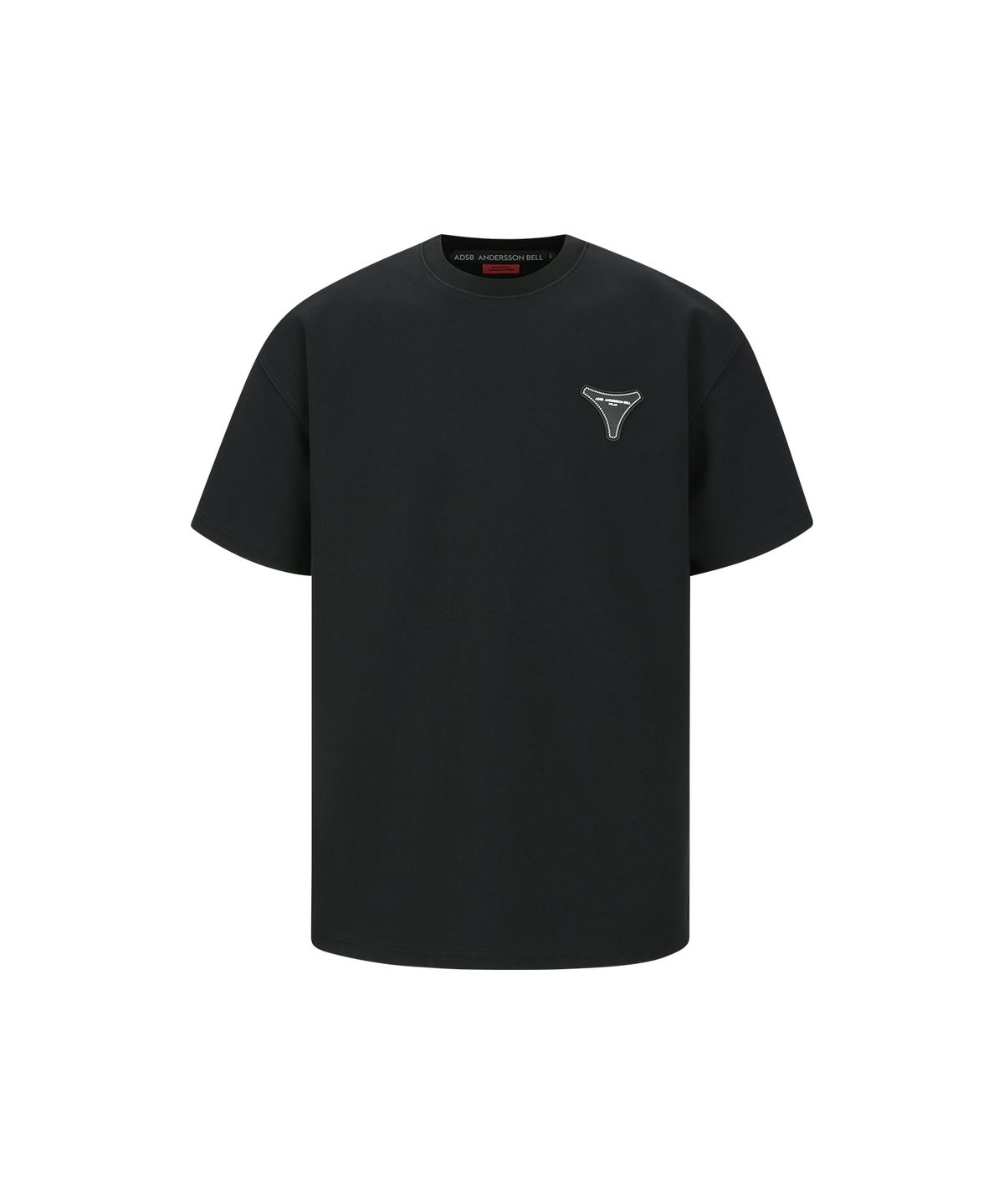 앤더슨벨(ADSB ANDERSSON BELL) 유니섹스 스툴 패치 로고 티셔츠 atb1329u(BLACK)