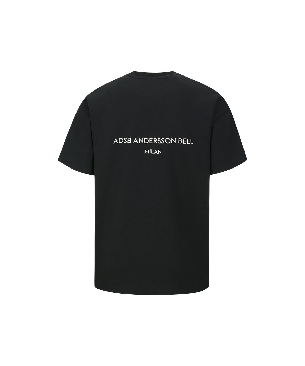 앤더슨벨(ADSB ANDERSSON BELL) 유니섹스 스툴 패치 로고 티셔츠 atb1329u(BLACK)