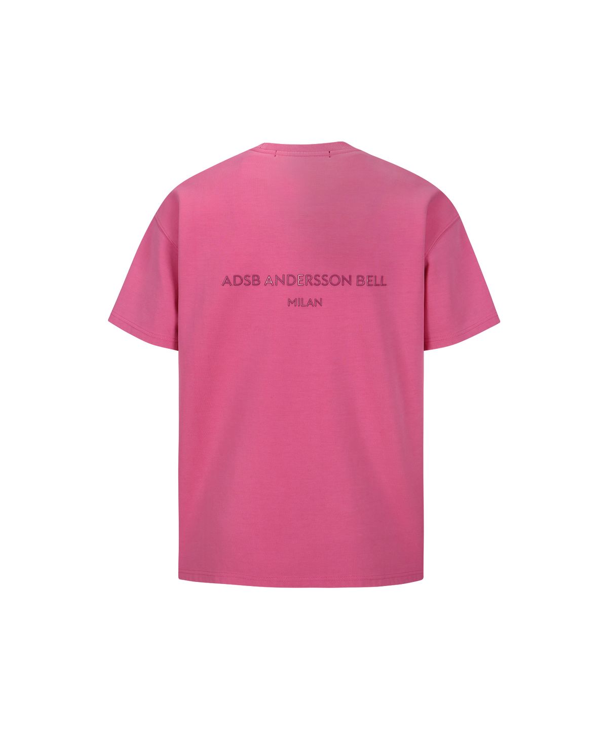 앤더슨벨(ADSB ANDERSSON BELL) 유니섹스 스툴 패치 로고 티셔츠 atb1230u(PINK)
