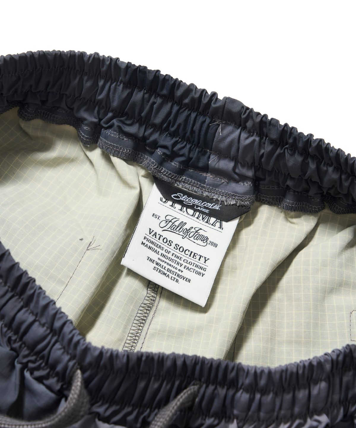 스티그마(STIGMA) Square Camouflage Super Wide Jogger Pants Gray