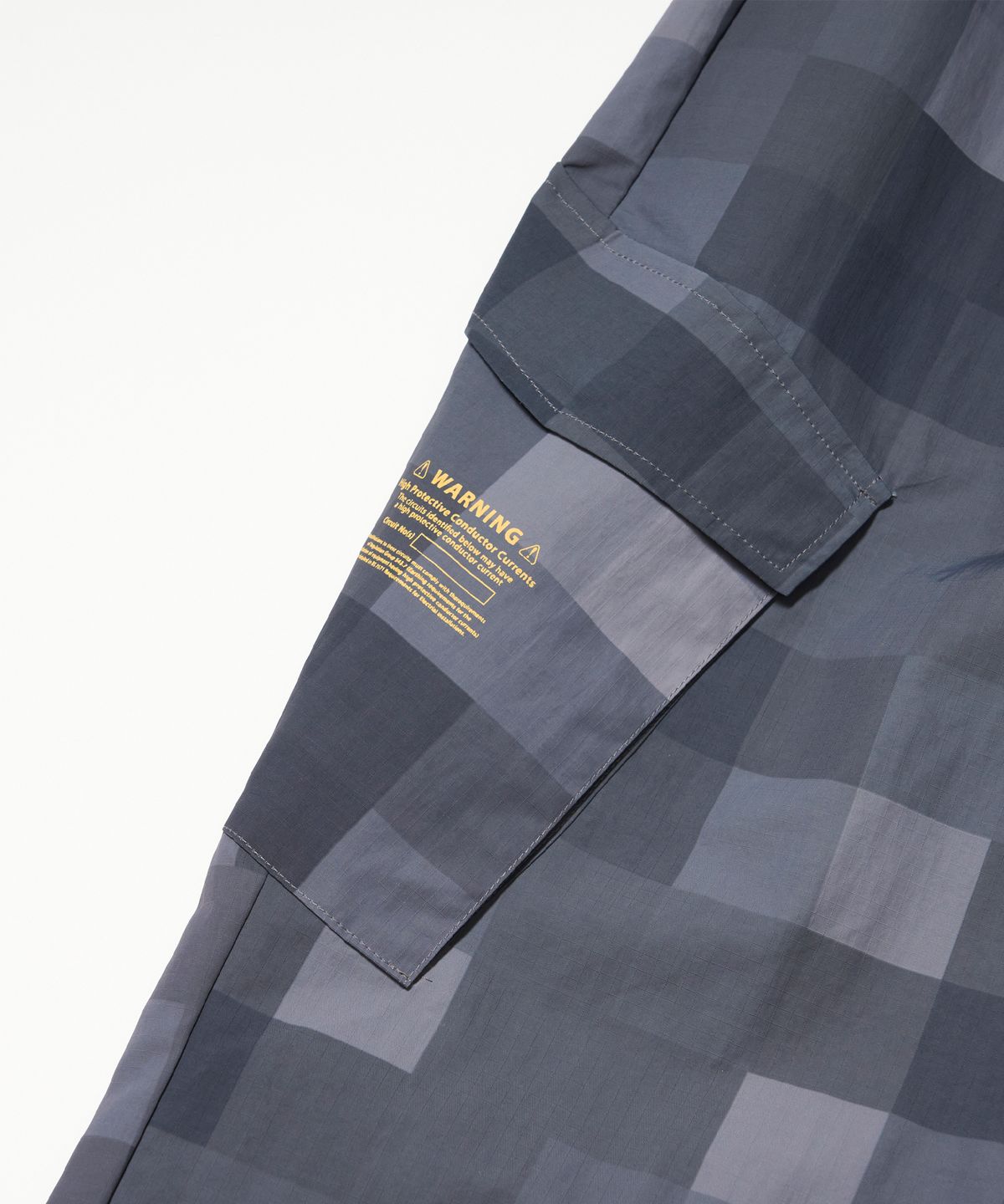 스티그마(STIGMA) Square Camouflage Super Wide Jogger Pants Gray