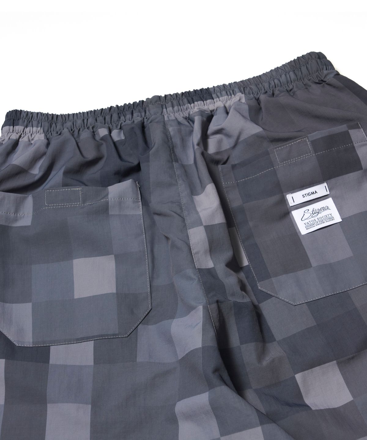 스티그마(STIGMA) Square Camouflage Super Wide Jogger Pants Gray