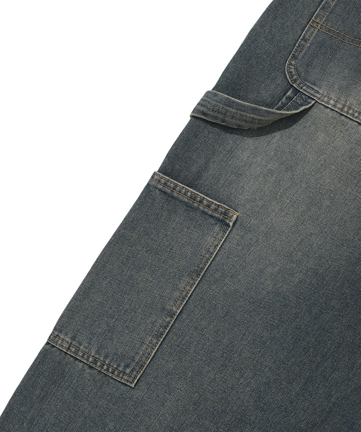 디스펑트(DYSFUNCT) KEY RING WASHING DENIM PANTS(BLUE)