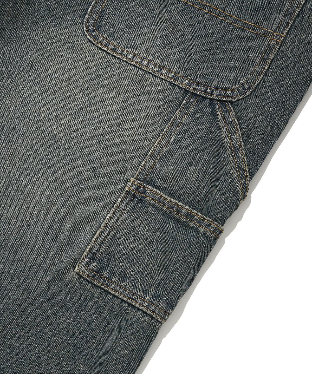 디스펑트(DYSFUNCT) KEY RING WASHING DENIM PANTS(BLUE)