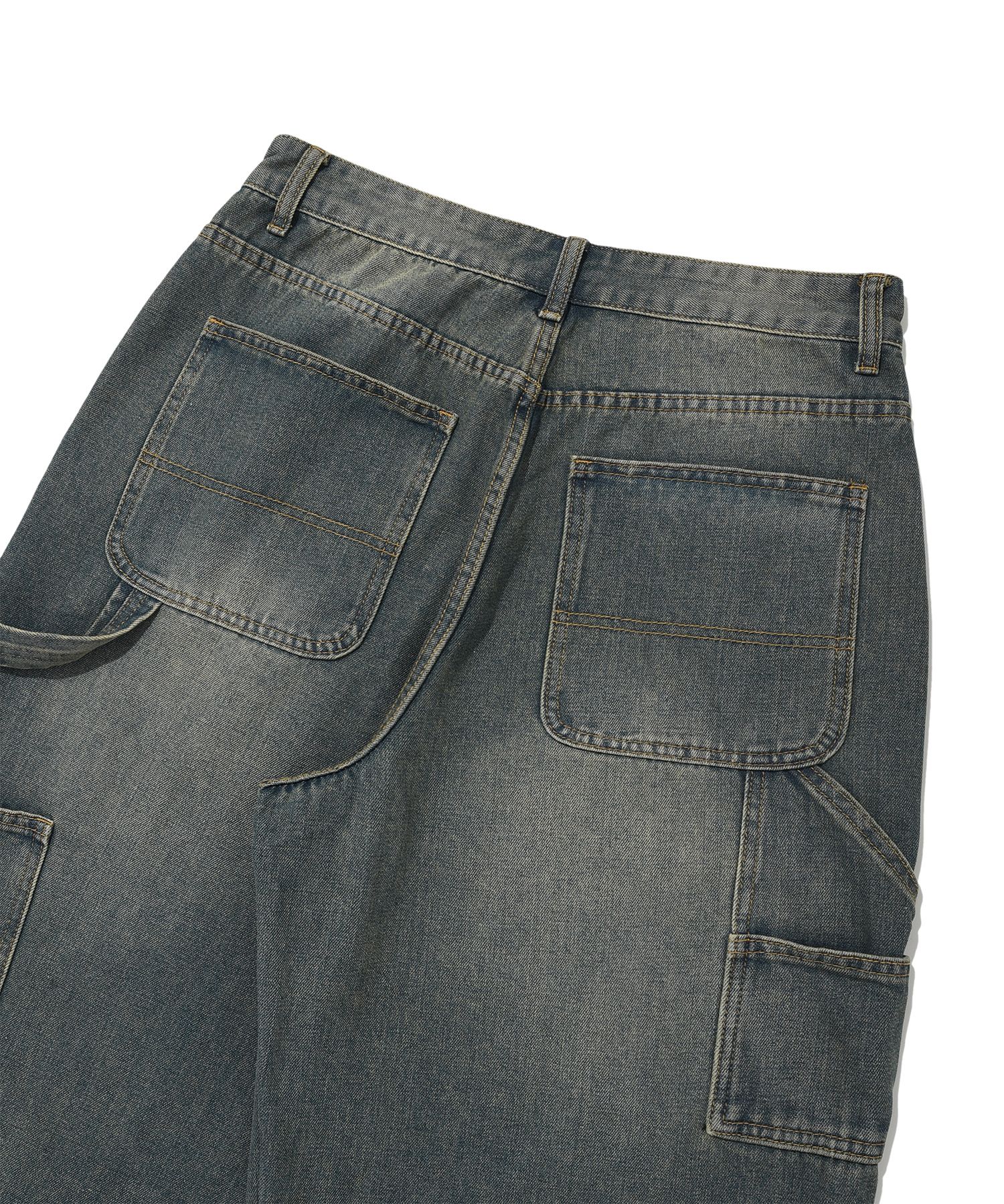 デニム・ジーパン DYSFUNCT KEY RING WASHING DENIM PANTS DYSFUNCT KEY RING WASHING DENIM PANTS(SAND BLUE) - DYSFUNCT