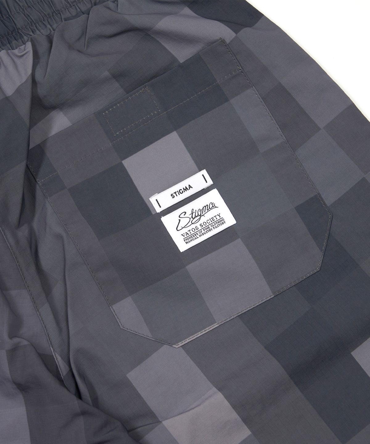 스티그마(STIGMA) Square Camouflage Short Pants Gray