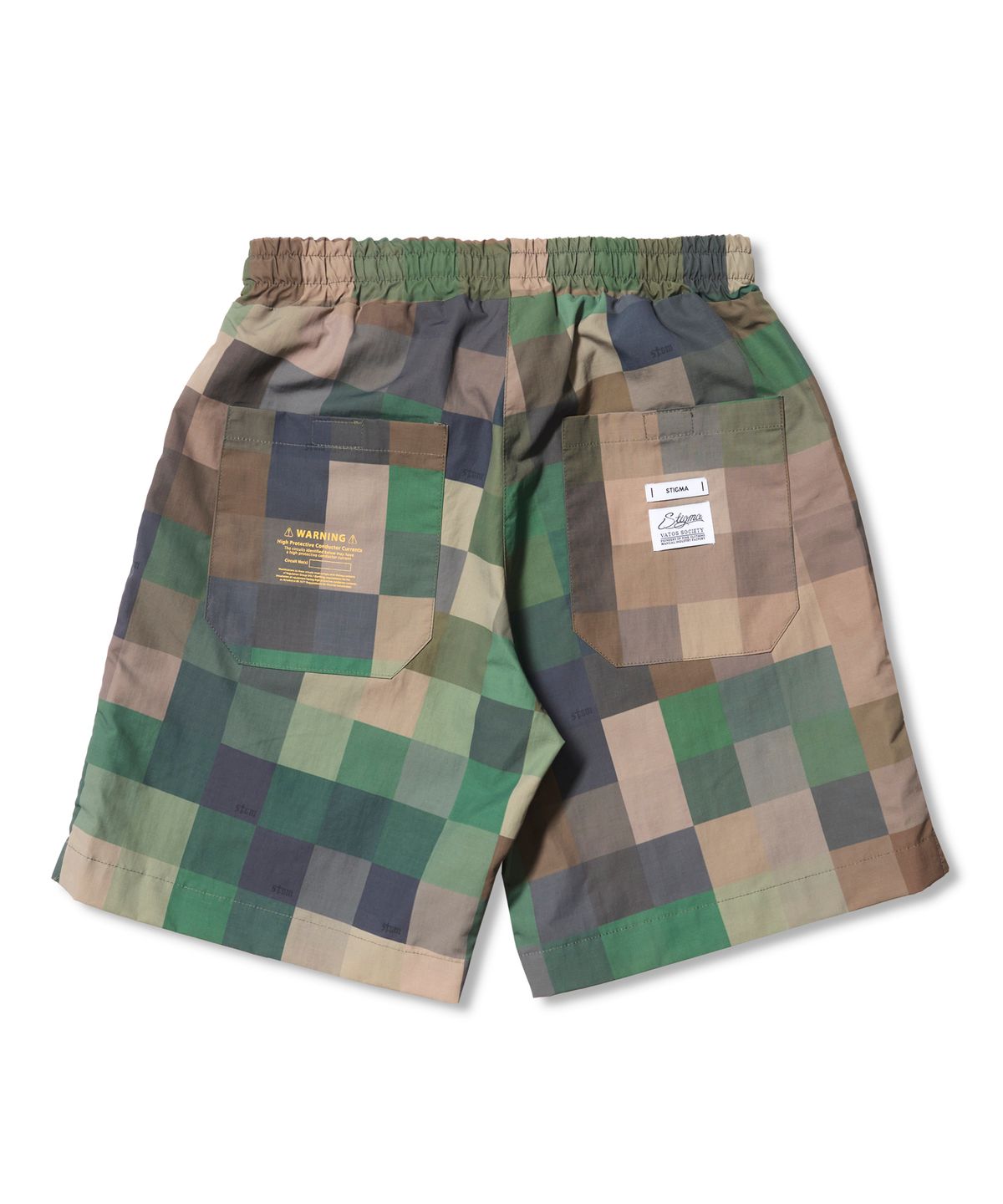 스티그마(STIGMA) Square Camouflage Short Pants Green