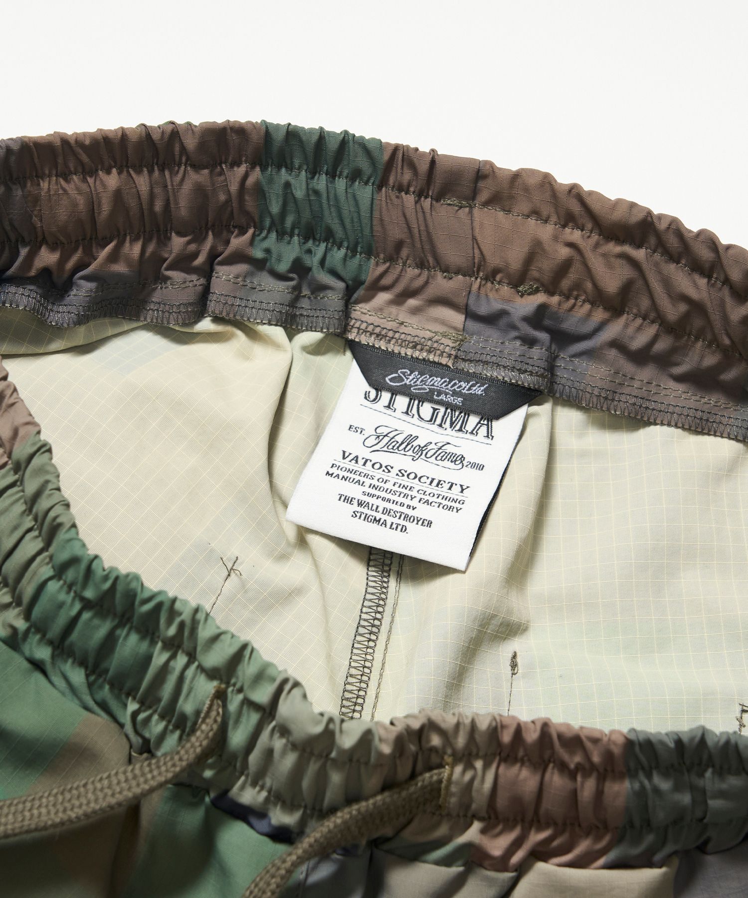 스티그마(STIGMA) Square Camouflage Short Pants Green