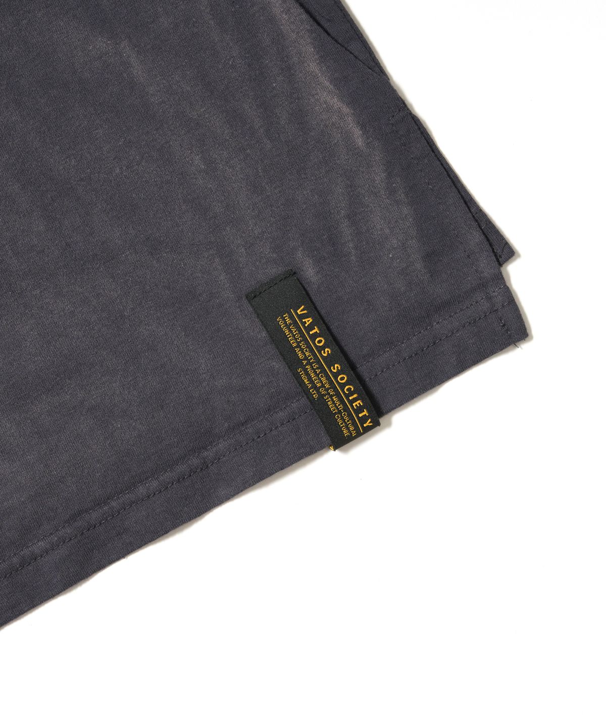 스티그마(STIGMA) Paranoid TV Vintage-Like Washed Oversized Short Sleeves T-Shirts Charcoal