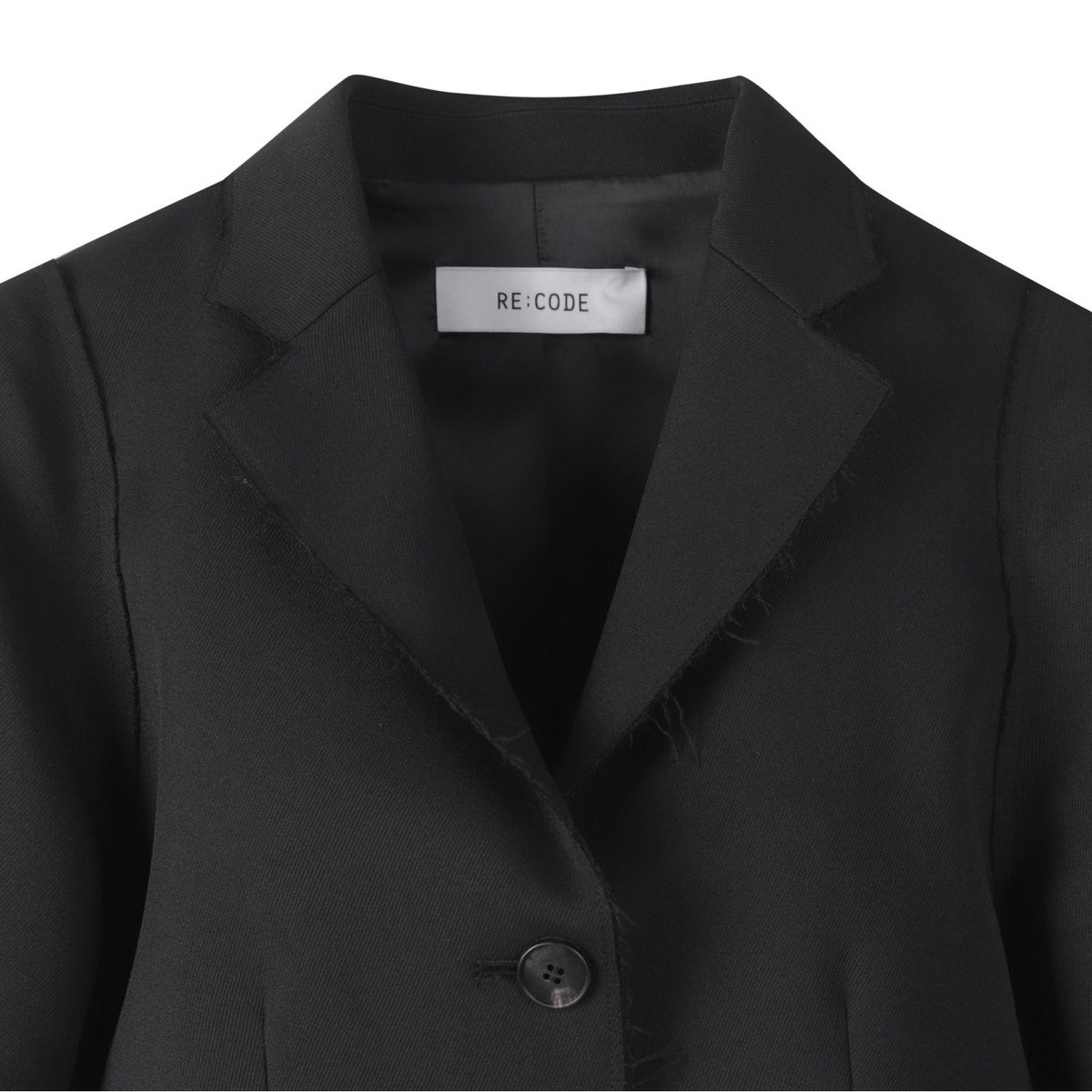 래코드(RECODE) Voluminous Long Sleeve Blazer Jacket RQJAA23500BKX