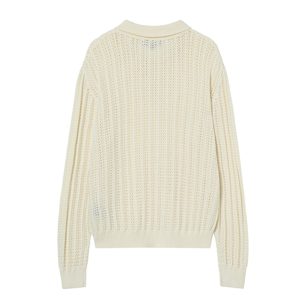 세비지(SAVAGE) Crochet Knit Pullover - Ivory