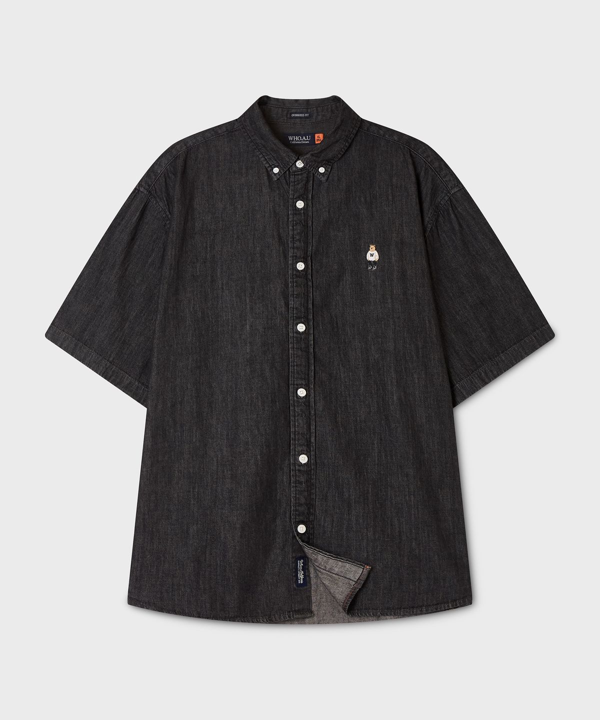 후아유(WHO.A.U) Steve Denim Short Sleeve Shirts / WHYJG2512U