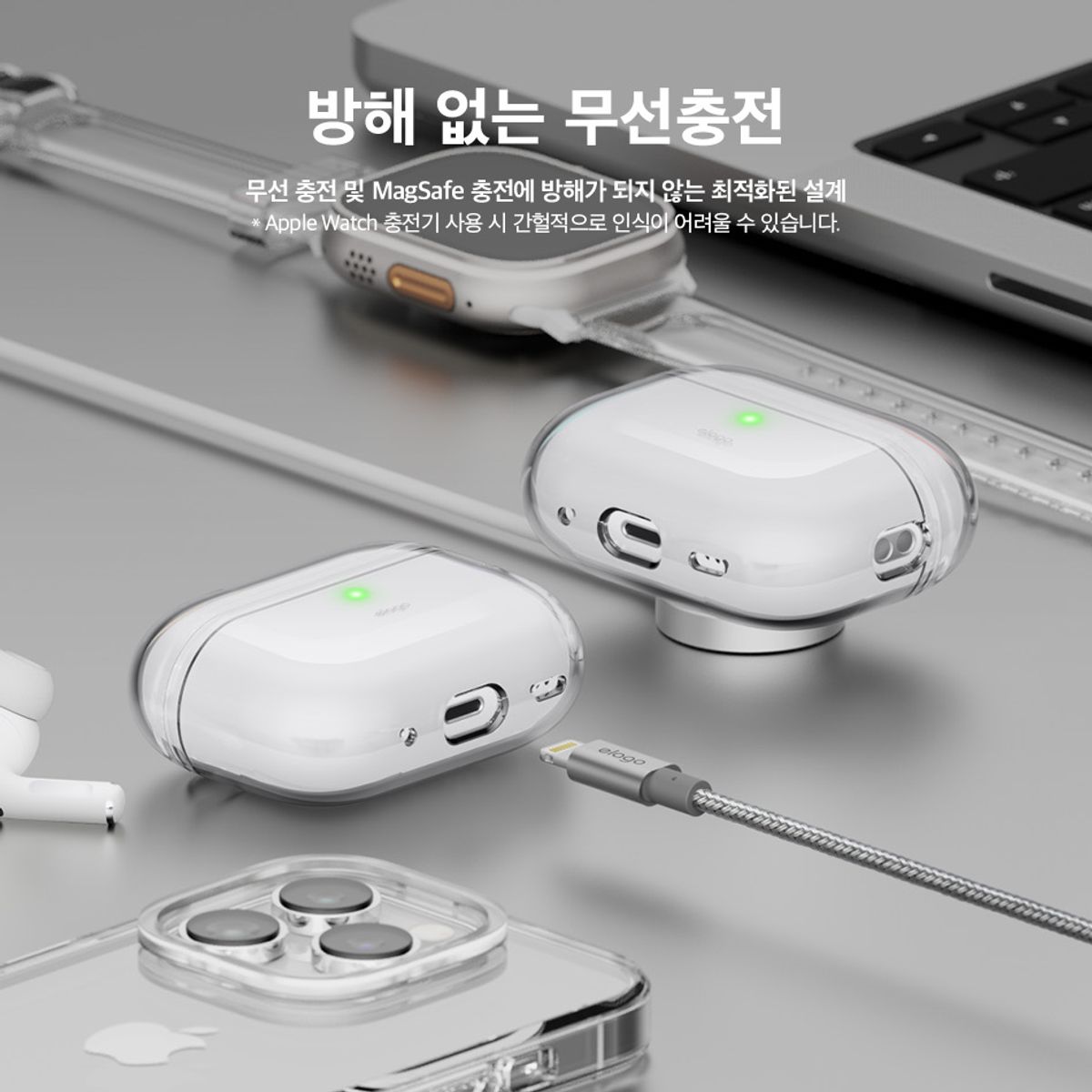 엘라고(ELAGO) 라인프렌즈 옐로우 샐리 에어팟 프로2 스트랩 케이스