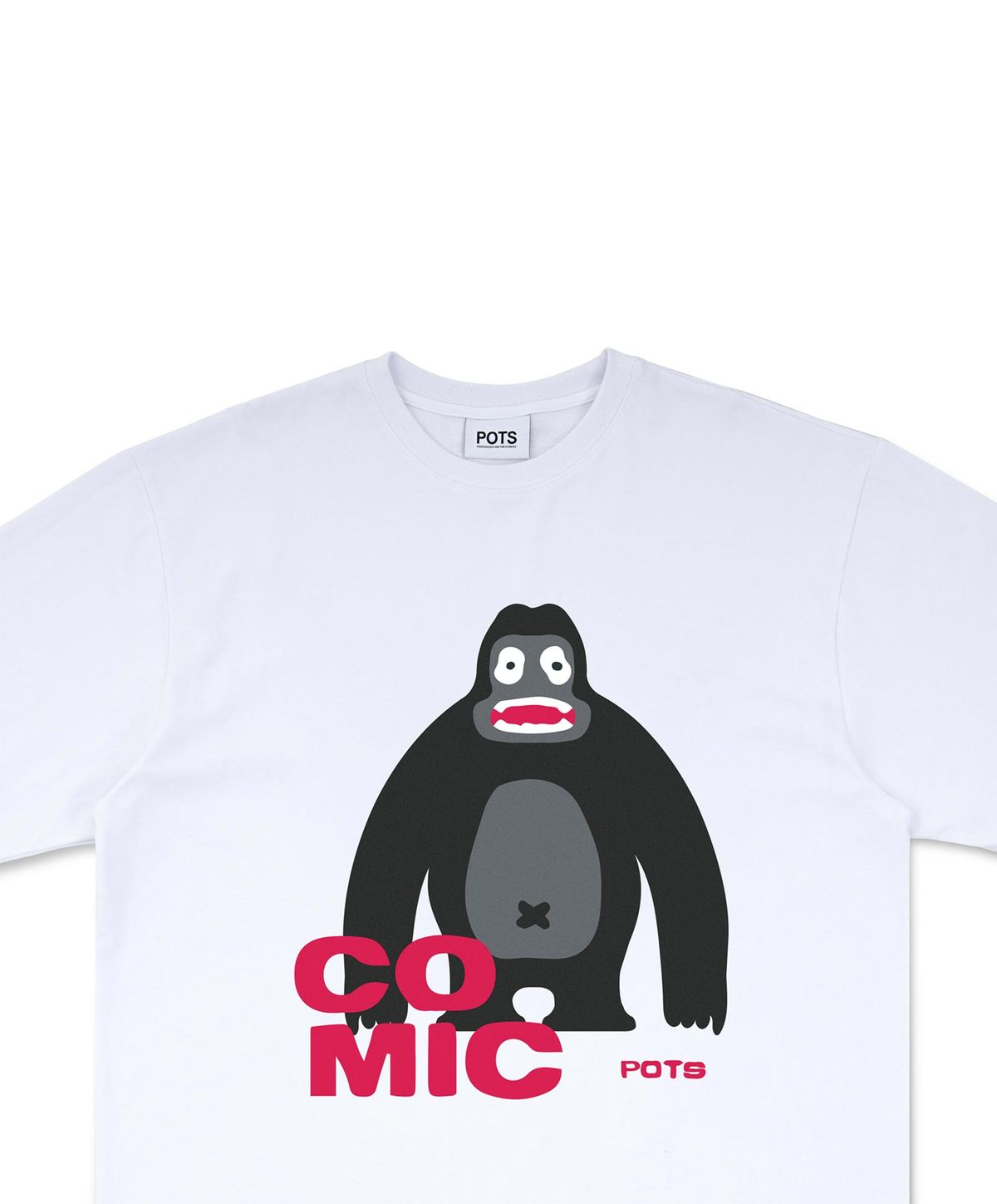 퍼츠(POTS) GORILLA TEE [WHITE]