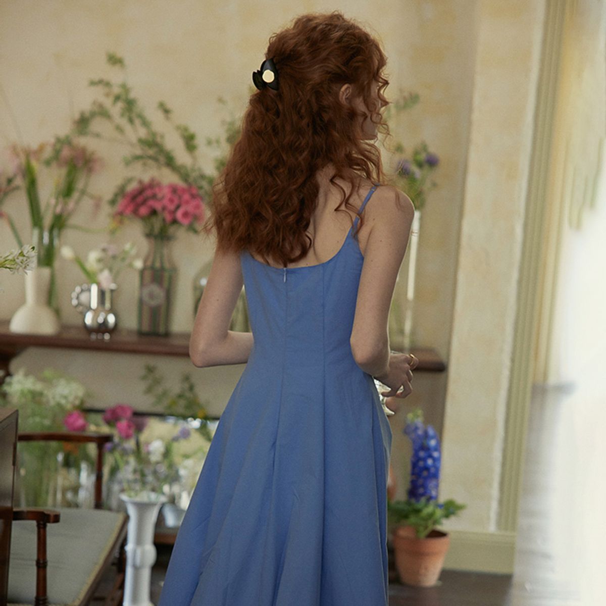 프라우드 마리(PROUD MARY) PM_Ice blue suspender dress