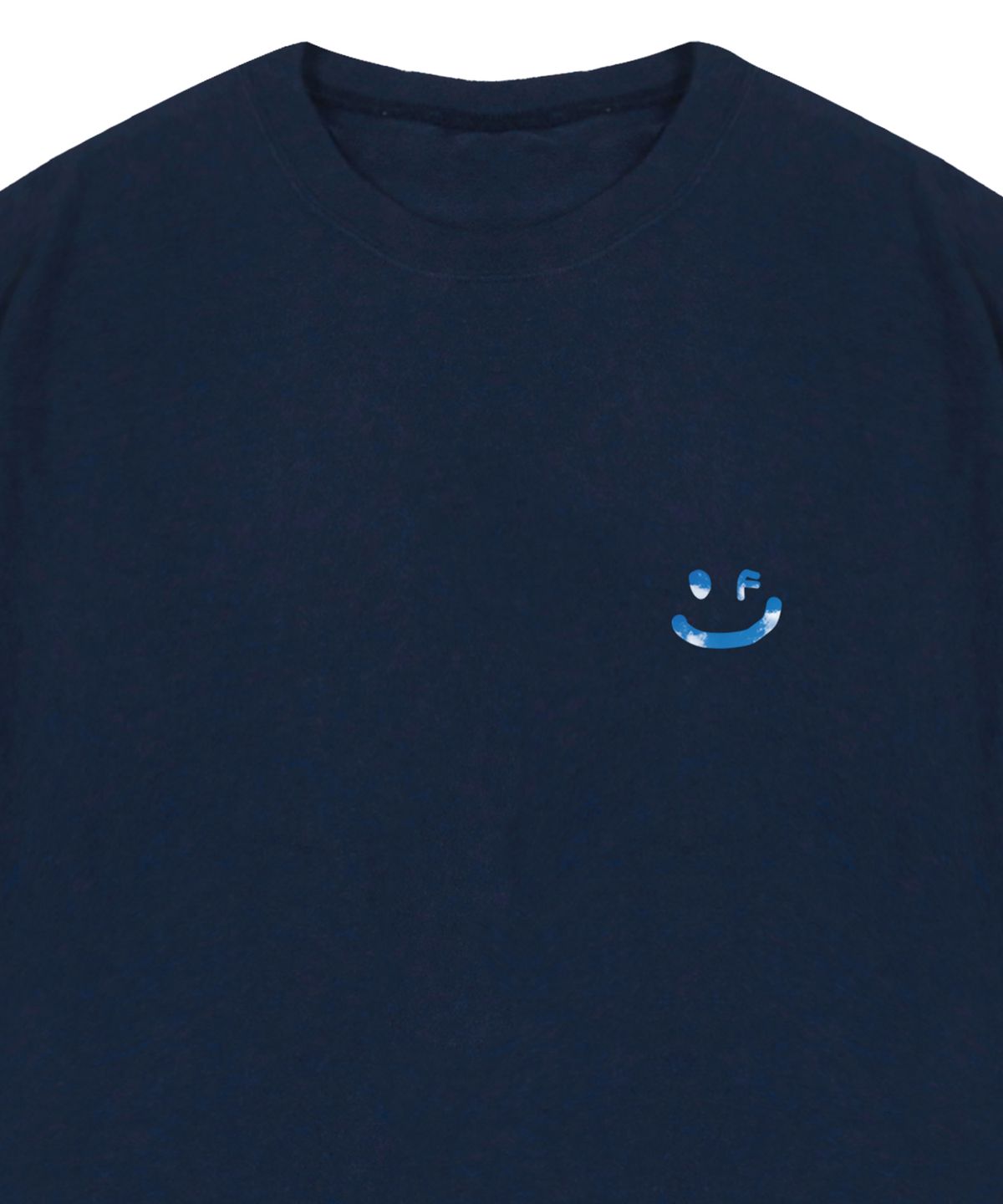 그레이버(GRAVER) [UNISEX]SKY 구름 드로잉스마일 반팔티_네이비