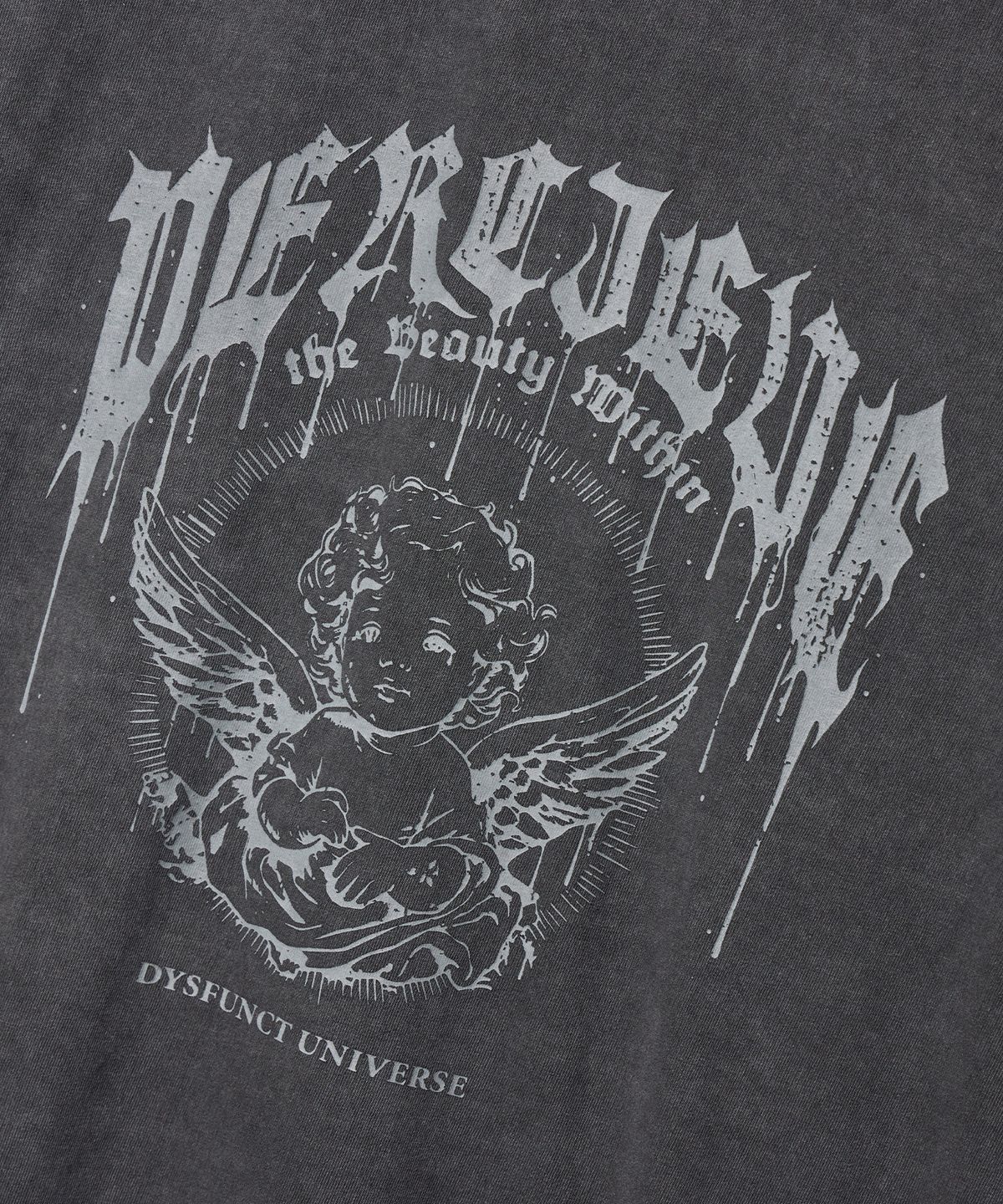디스펑트(DYSFUNCT) ANGELIC PIGMENT T-SHIRT (CHARCOAL)
