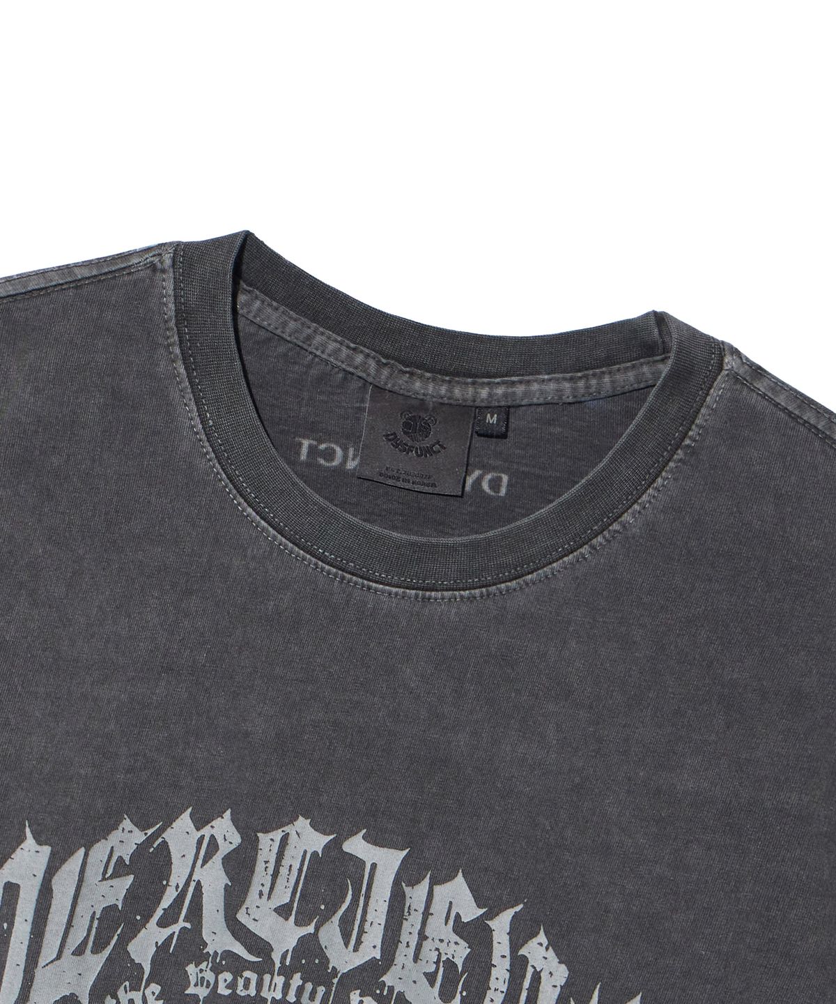 디스펑트(DYSFUNCT) ANGELIC PIGMENT T-SHIRT (CHARCOAL)