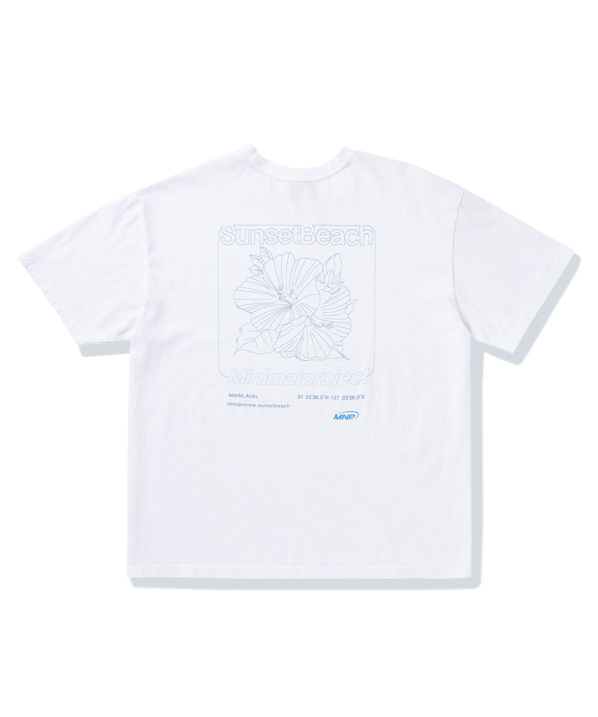 미니멀프로젝트(MINIMALPROJECT) 썬셋비치 오버핏 반팔티셔츠 MST161 [WHITE]