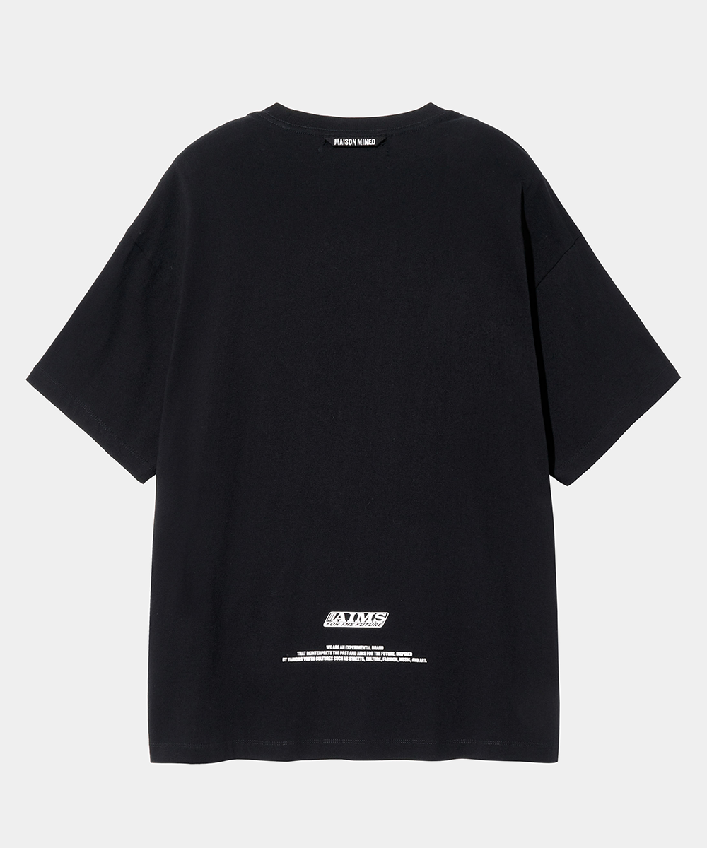 【MAISON MINED】24SS★ UNIFORM HALF T MUSINSA | MAISON MINED UNIFORM HALF T BLACK