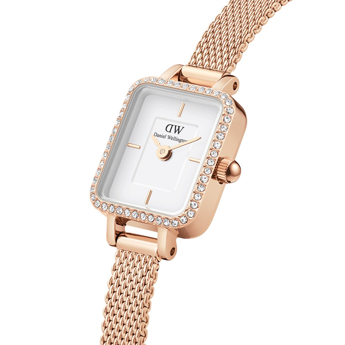 다니엘 웰링턴(DANIEL WELLINGTON) QUADRO MINI LUMINE BEZEL 2컬러 크리스탈 베젤 패션시계