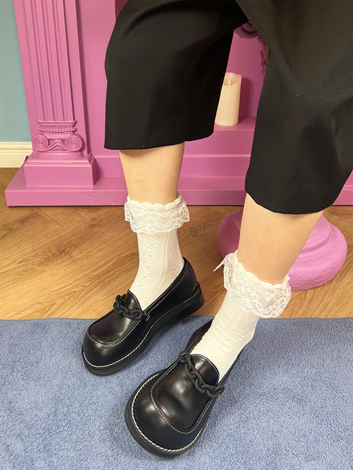 히푸(hippu) Chain Loafer Women [Black]
