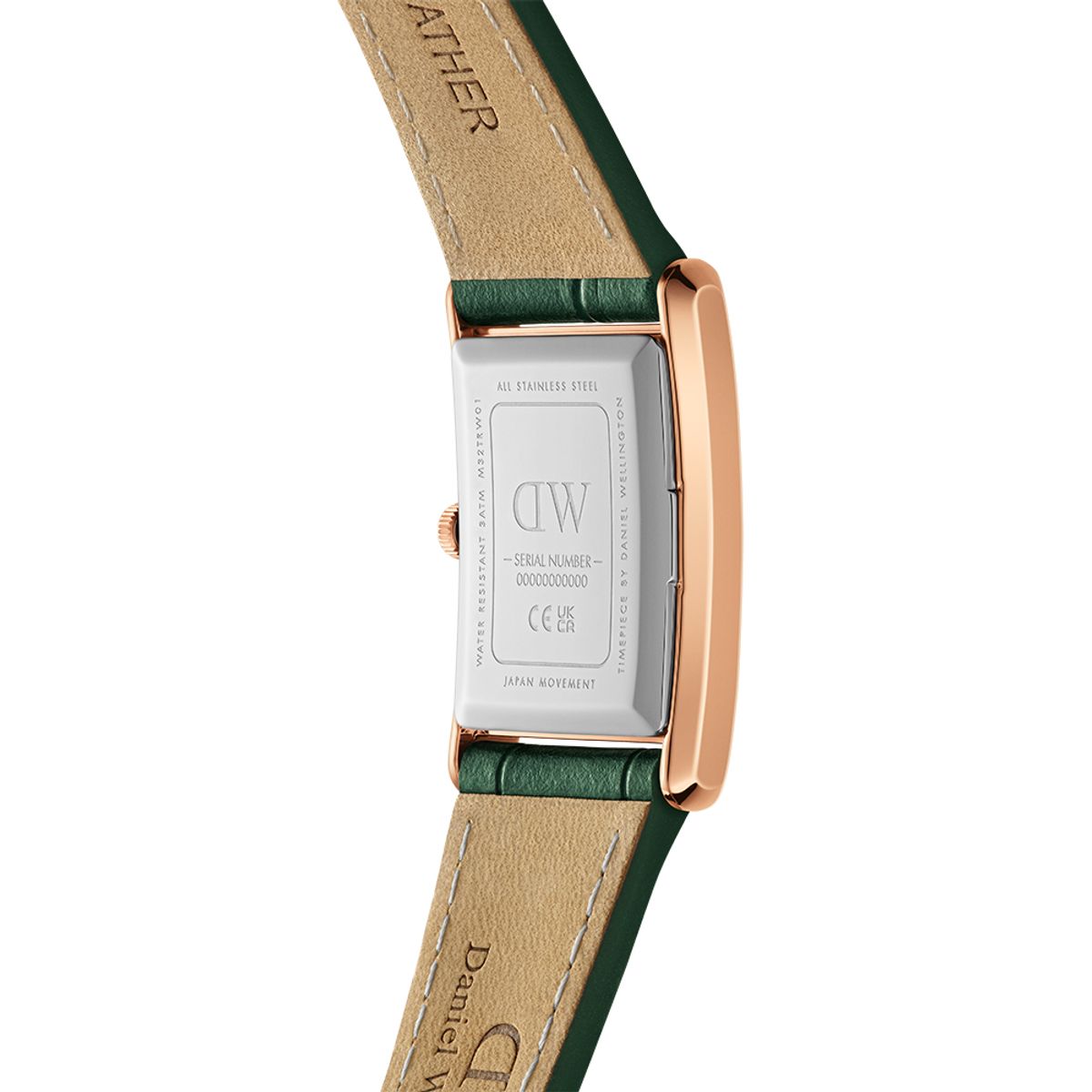 다니엘 웰링턴(DANIEL WELLINGTON) BOUND CROCODILE EMERALD 선레이다이얼 가죽손목시계