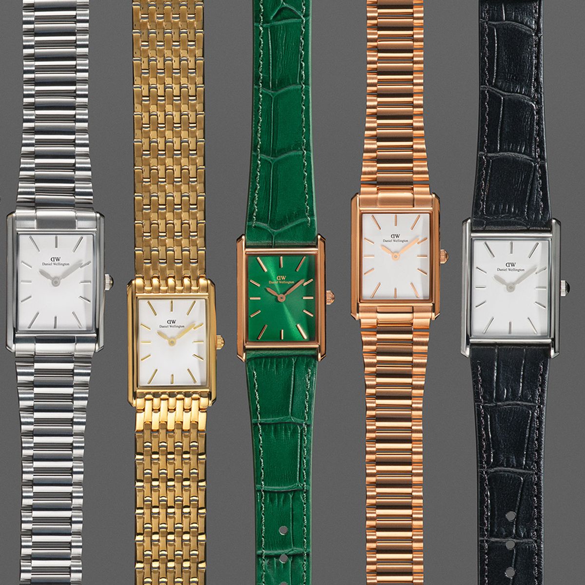 다니엘 웰링턴(DANIEL WELLINGTON) BOUND 3-LINK 2컬러 남녀 공용 메탈 손목시계