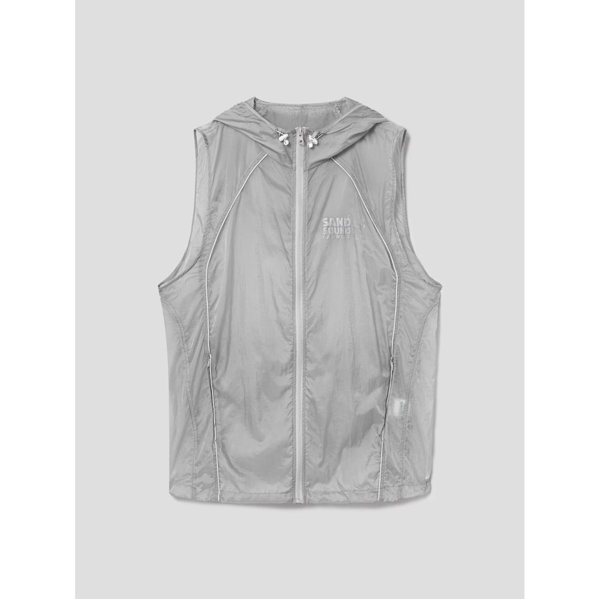 샌드 사운드(SAND SOUND) Hoodie Vest  Light Grey