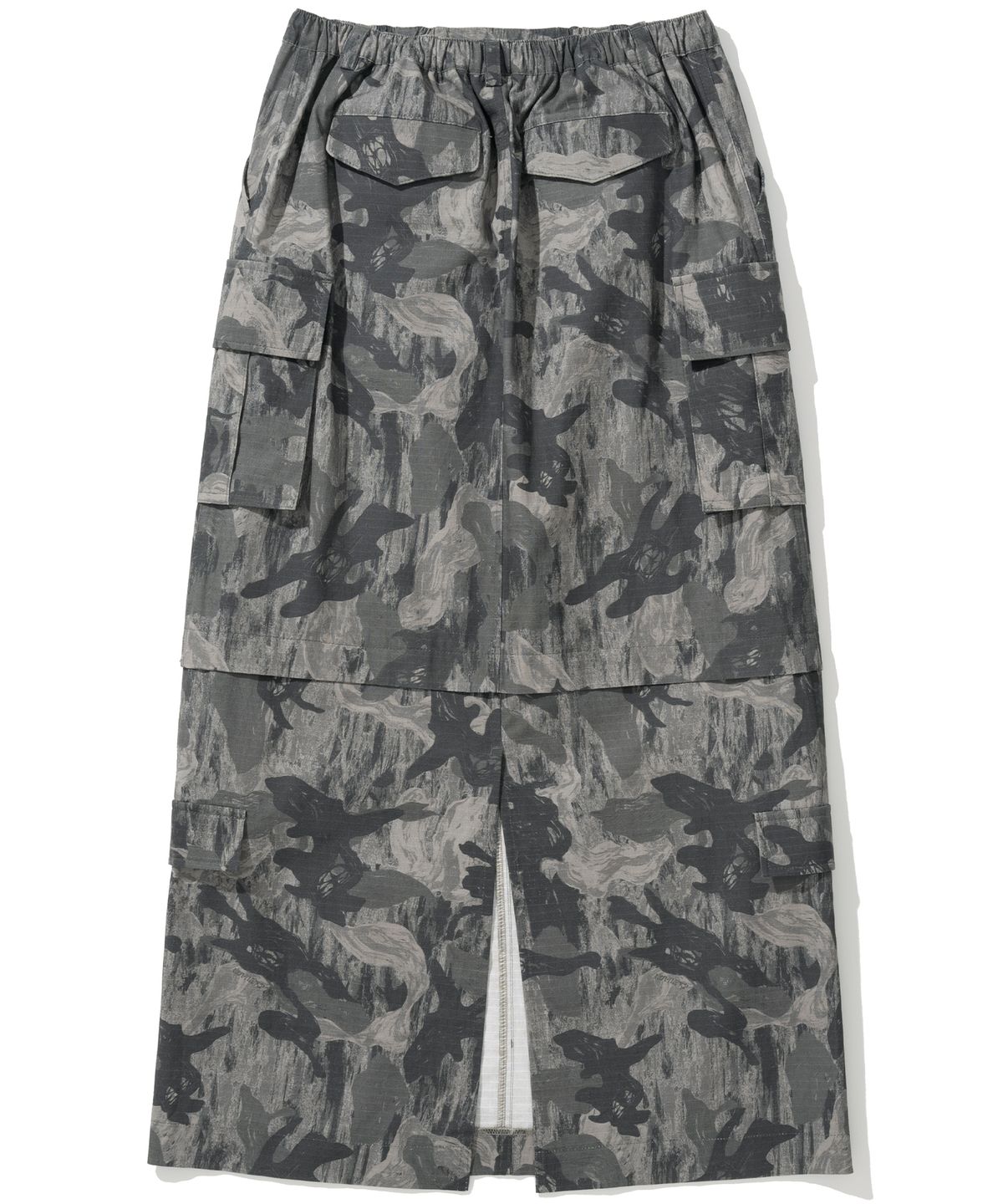 낫포너드(NOT4NERD) W Ripstop Cargo Long Skirt - Camo Grey