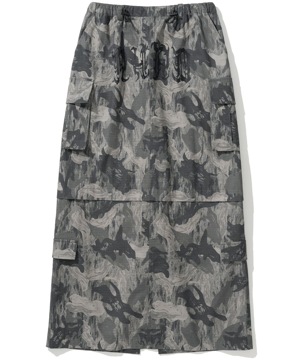 낫포너드(NOT4NERD) W Ripstop Cargo Long Skirt - Camo Grey