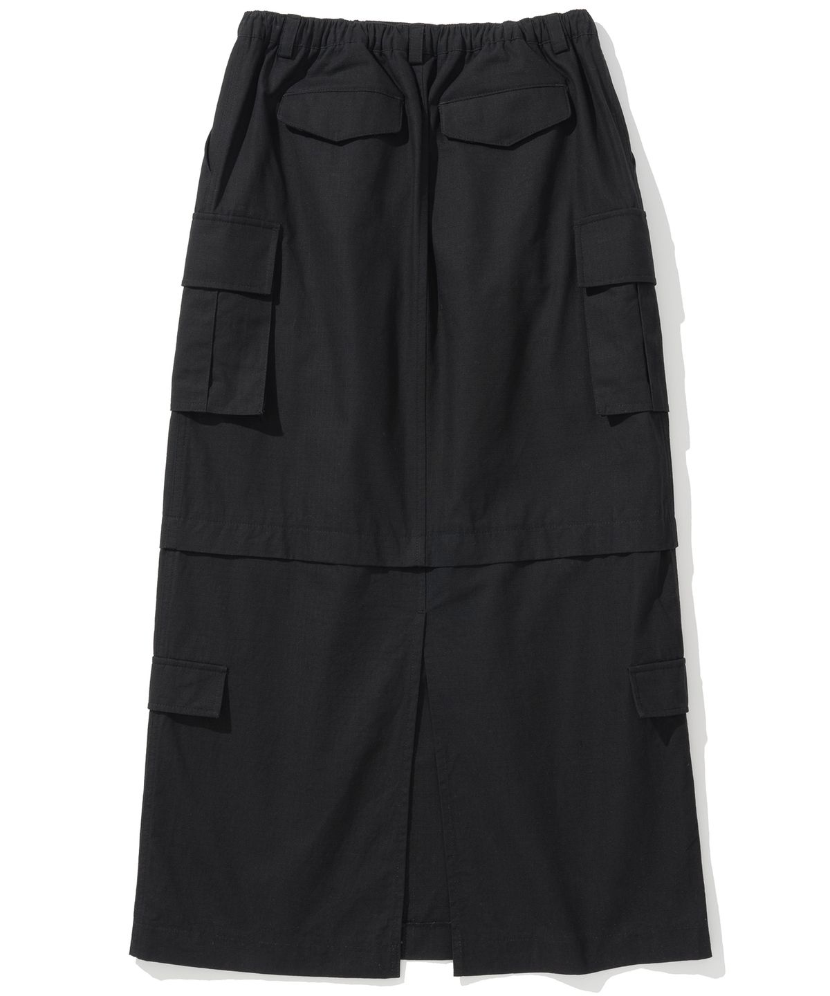 낫포너드(NOT4NERD) W Ripstop Cargo Long Skirt - Black