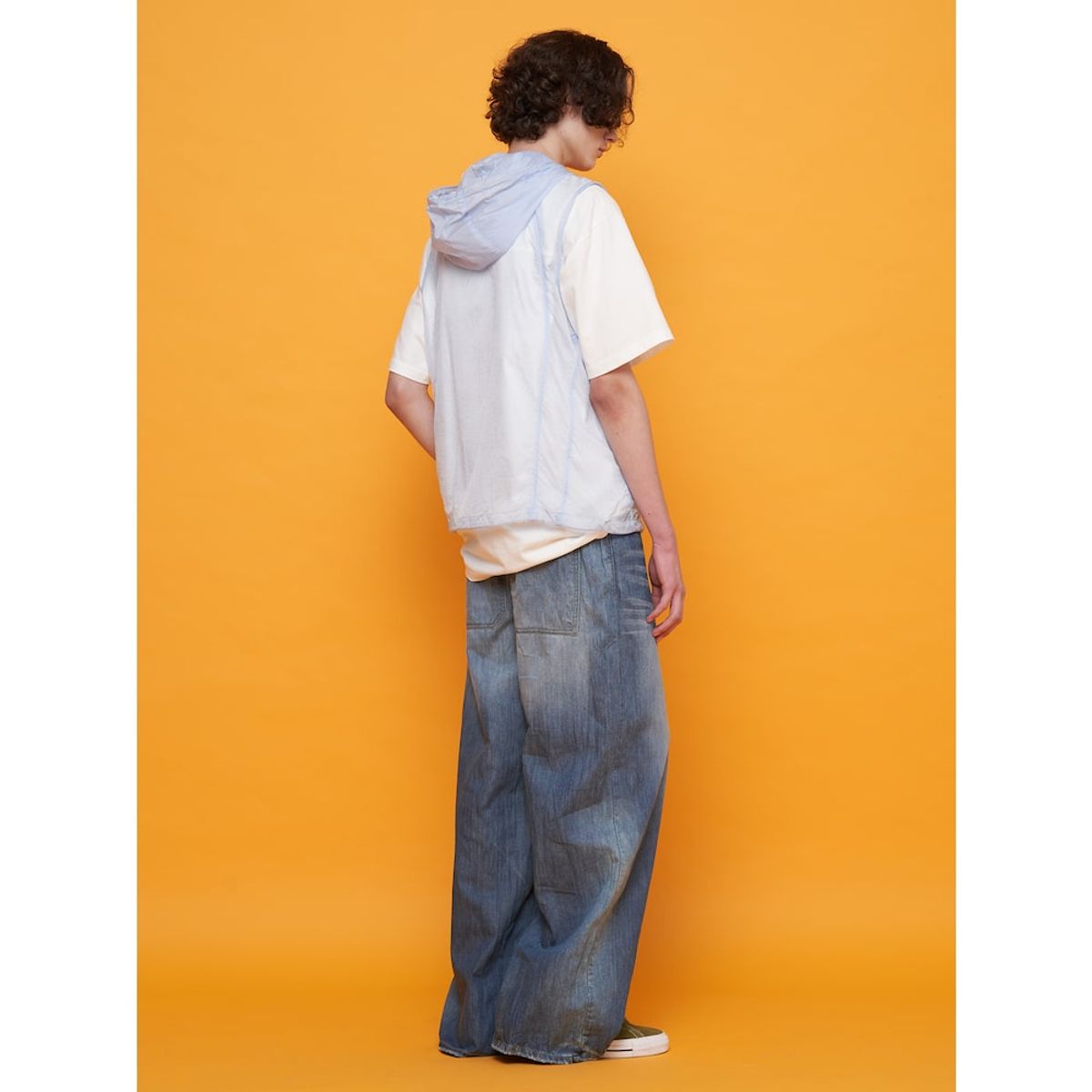 샌드 사운드(SAND SOUND) Hoodie Vest  Sky Blue