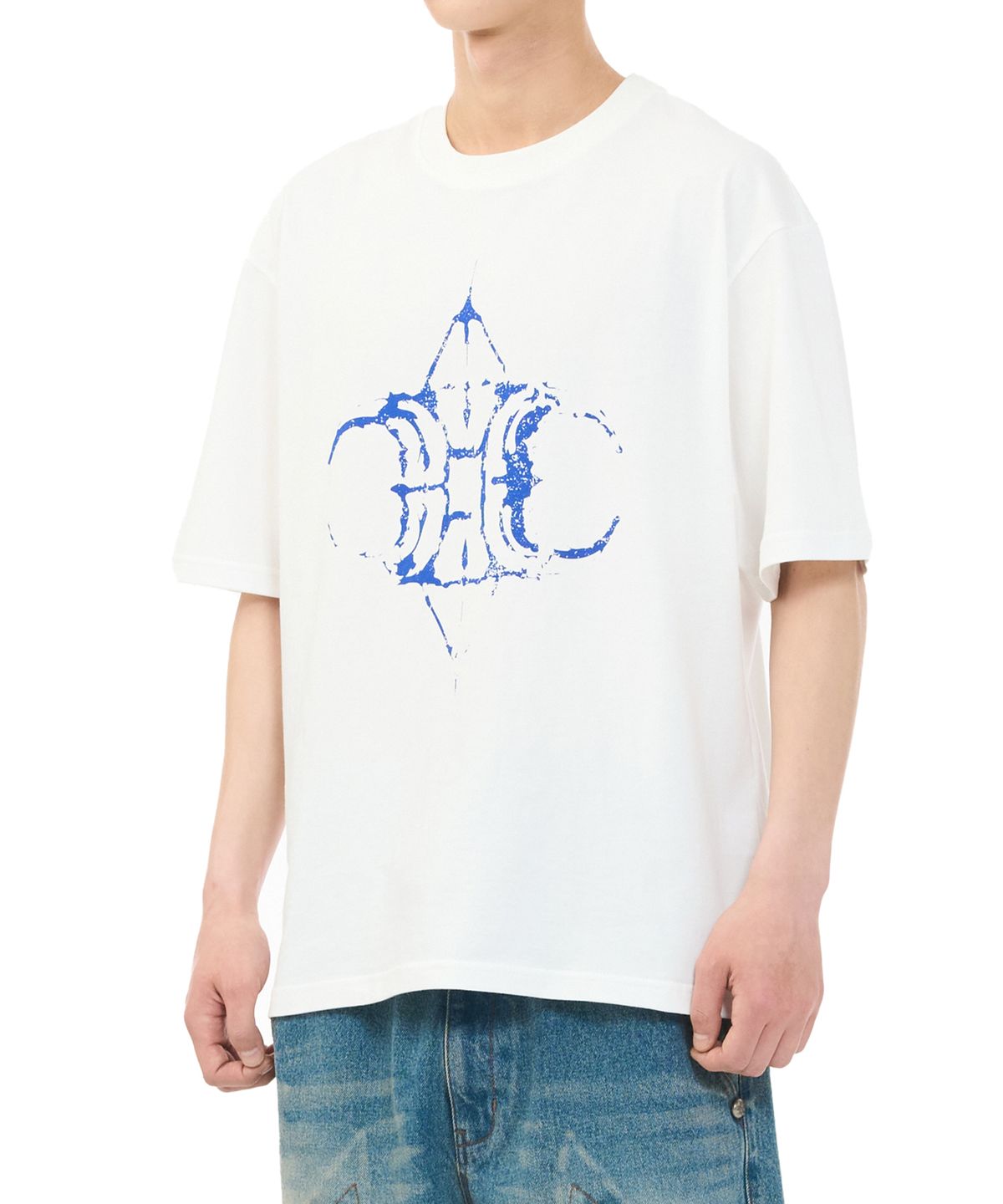 하우스 락 클럽(HOUSE ROCK CLUB) ROCK LOGO TEE - VINTAGE WHITE